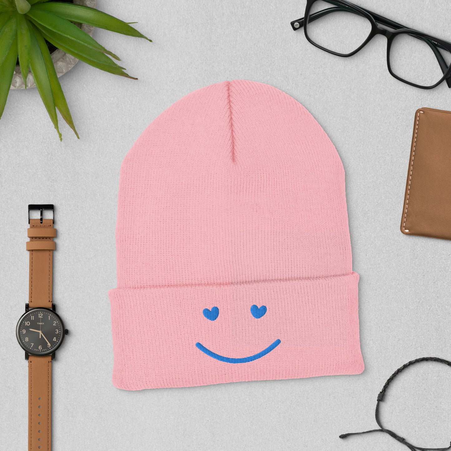 SMILE Cuffed Beanie