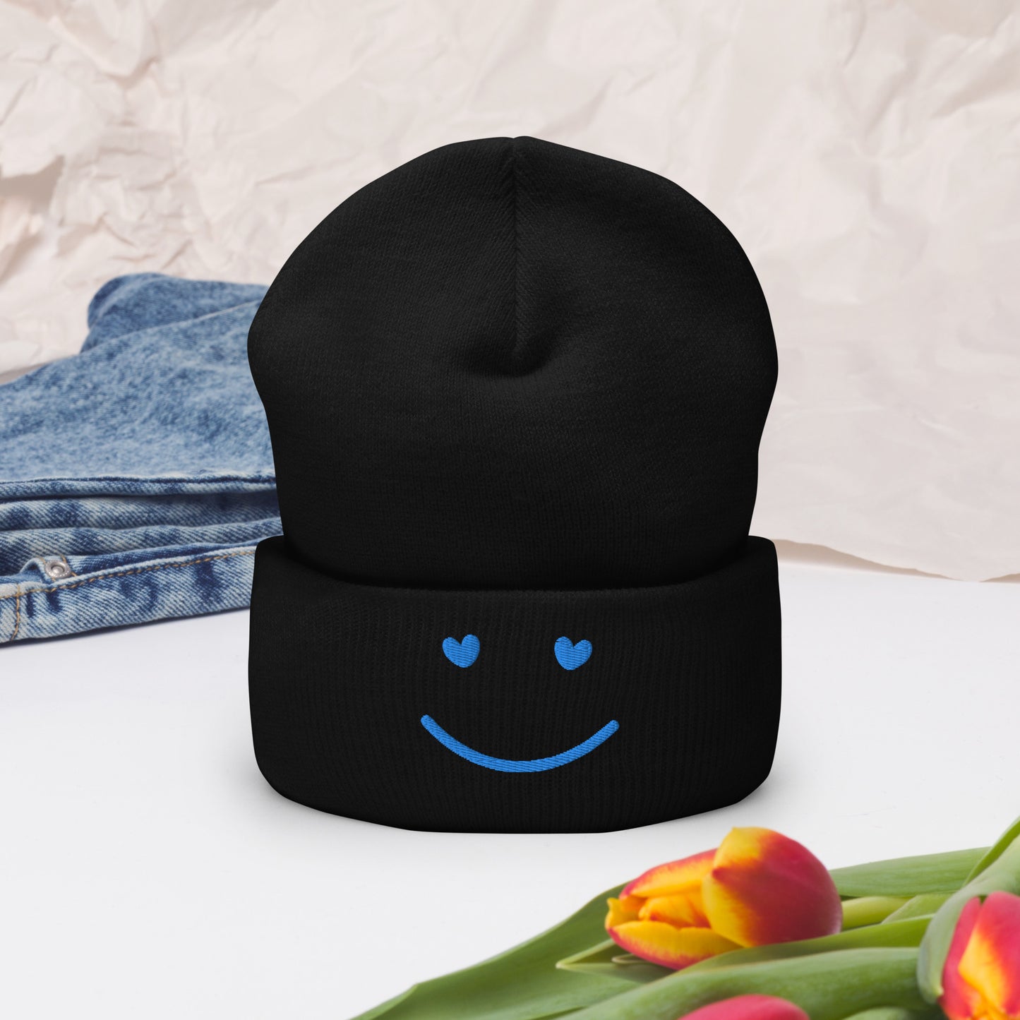 SMILE Cuffed Beanie