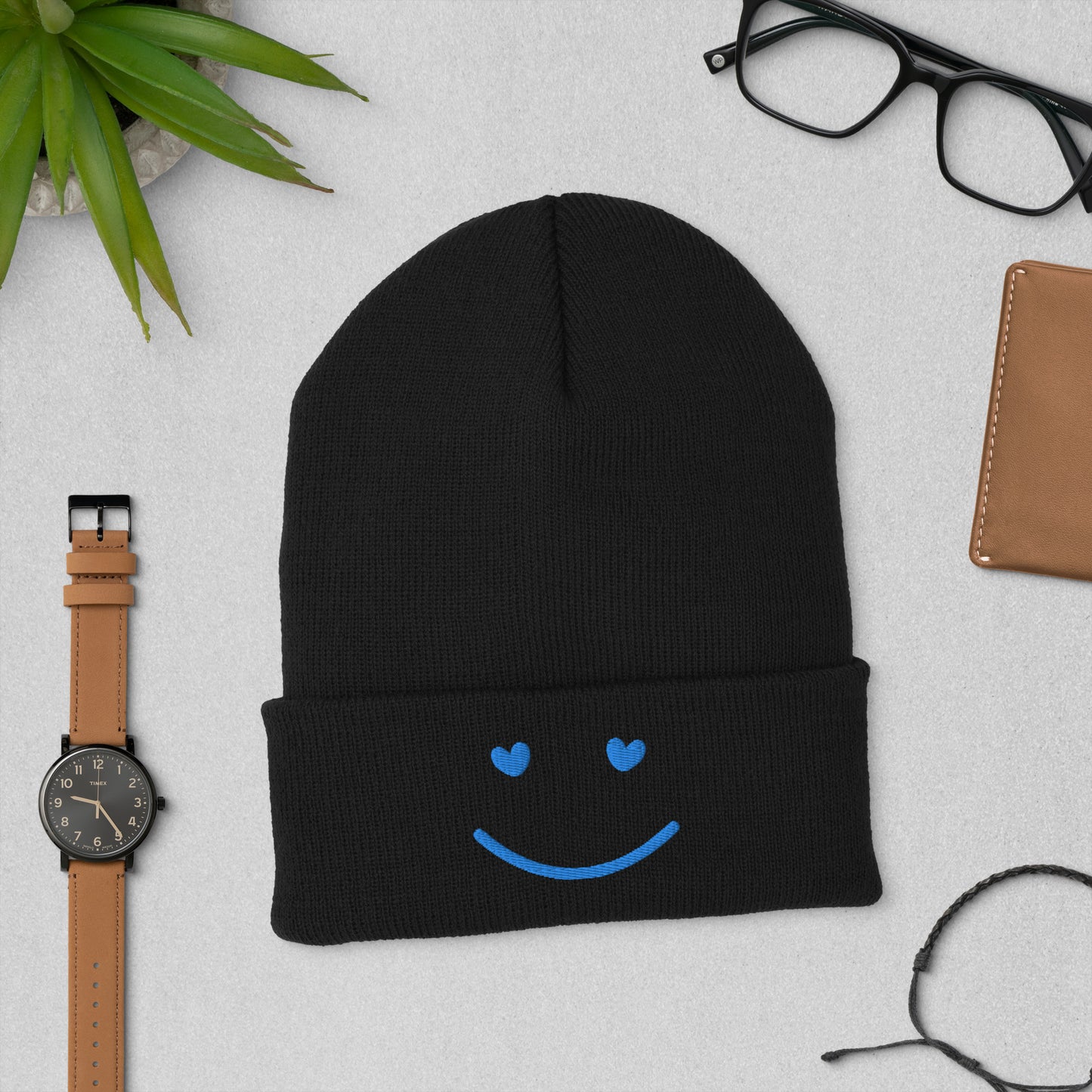 SMILE Cuffed Beanie