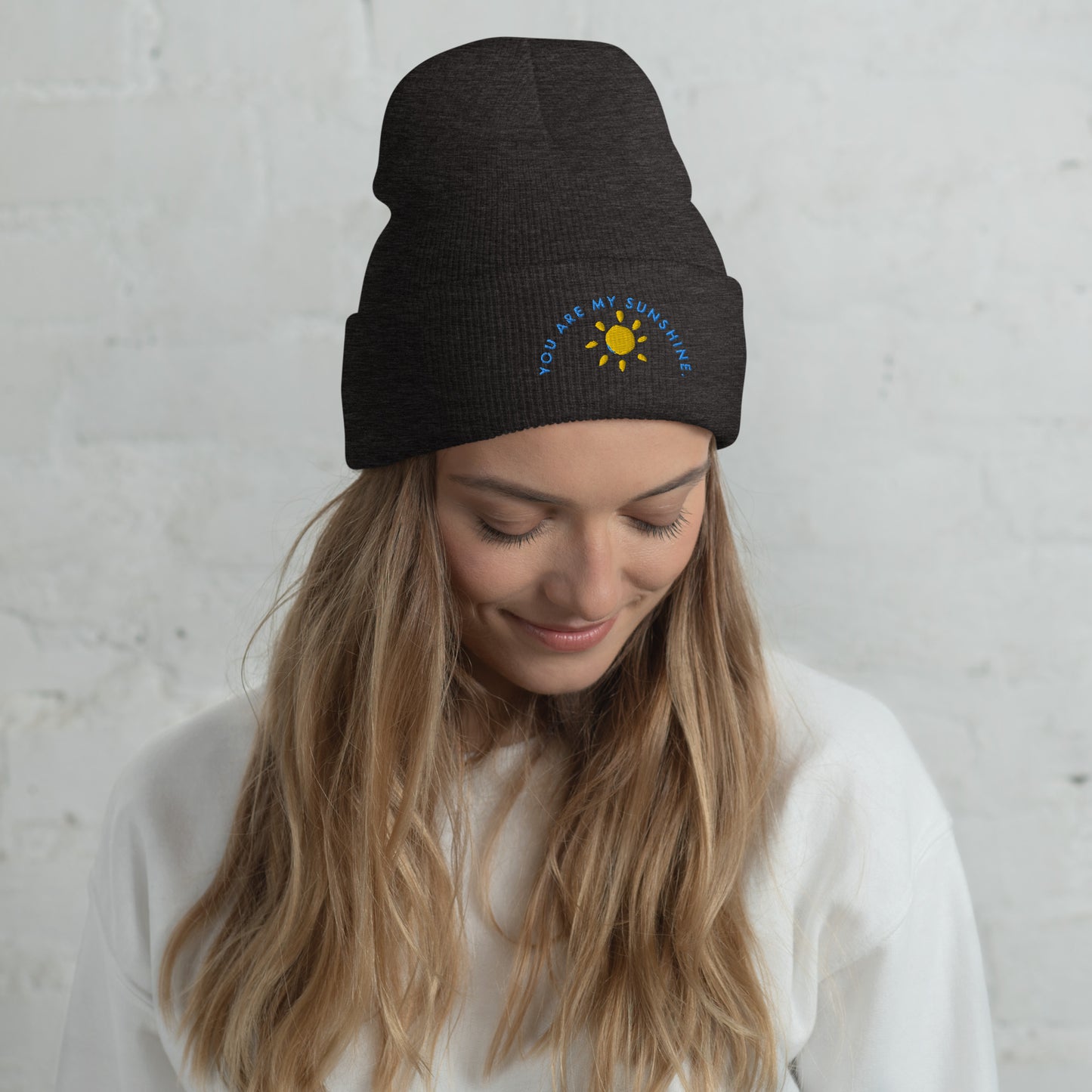 YOU ARE MY SUNSHINE Cuffed Beanie