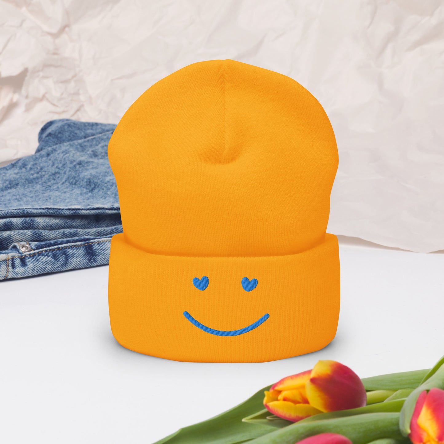 SMILE Cuffed Beanie