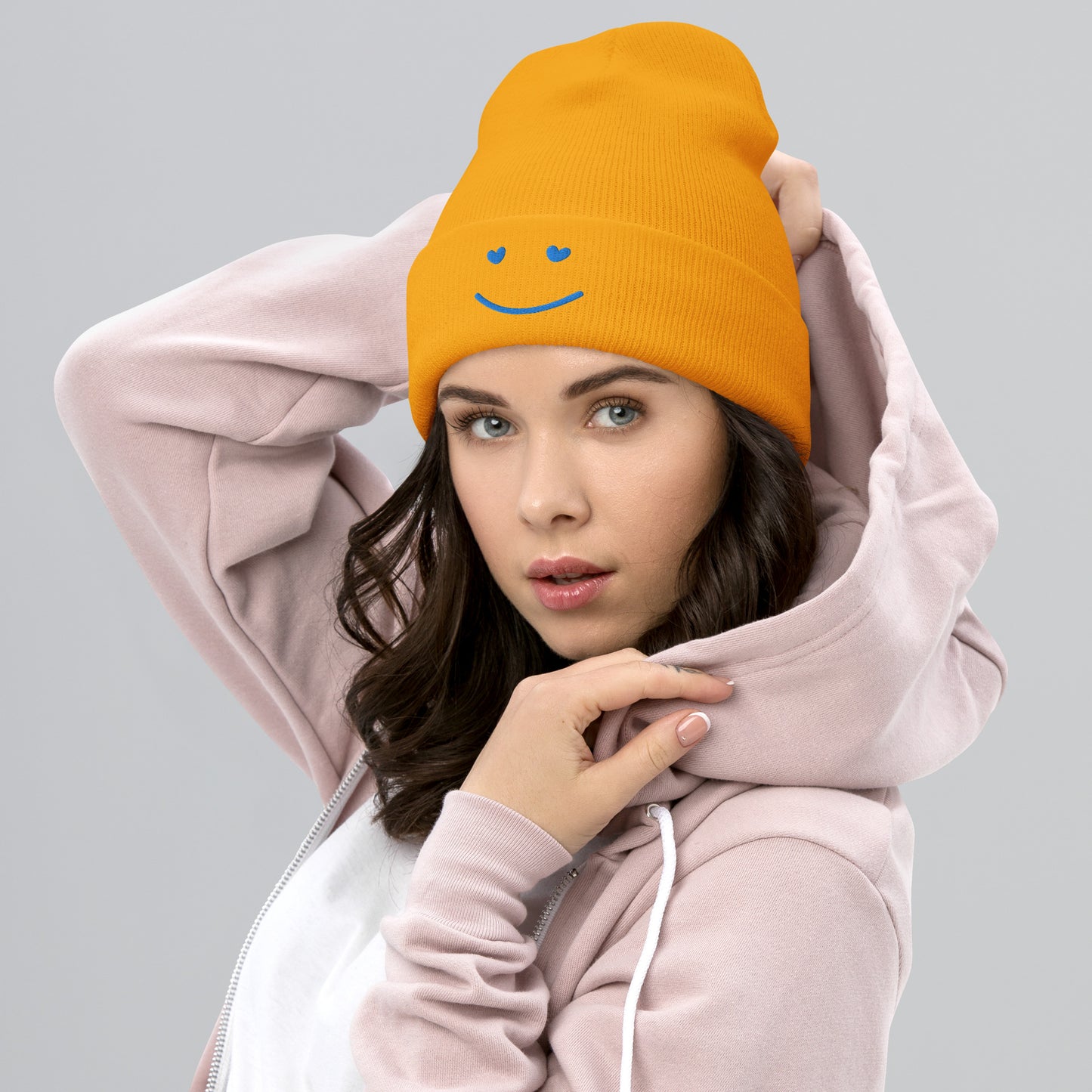 SMILE Cuffed Beanie