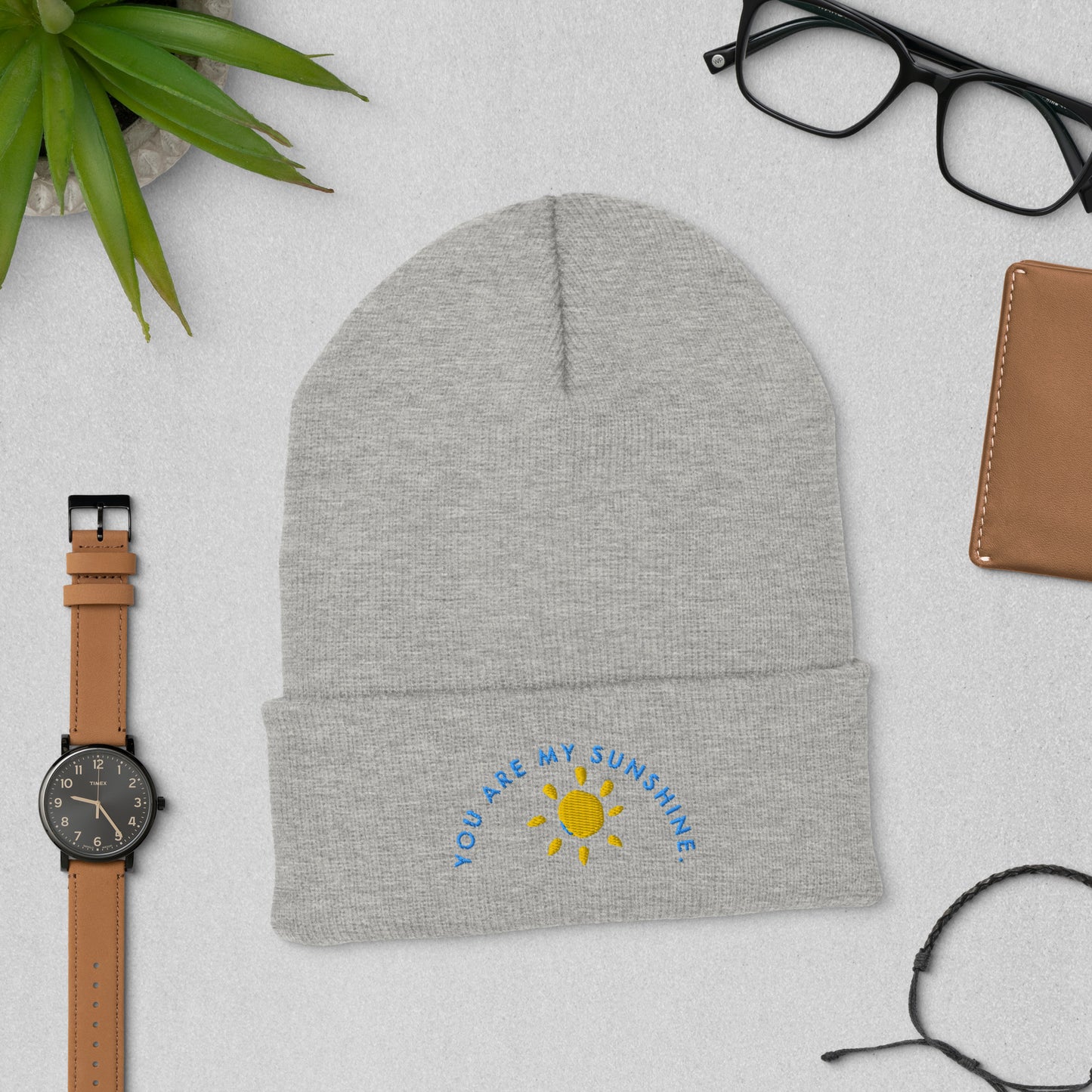 YOU ARE MY SUNSHINE Cuffed Beanie