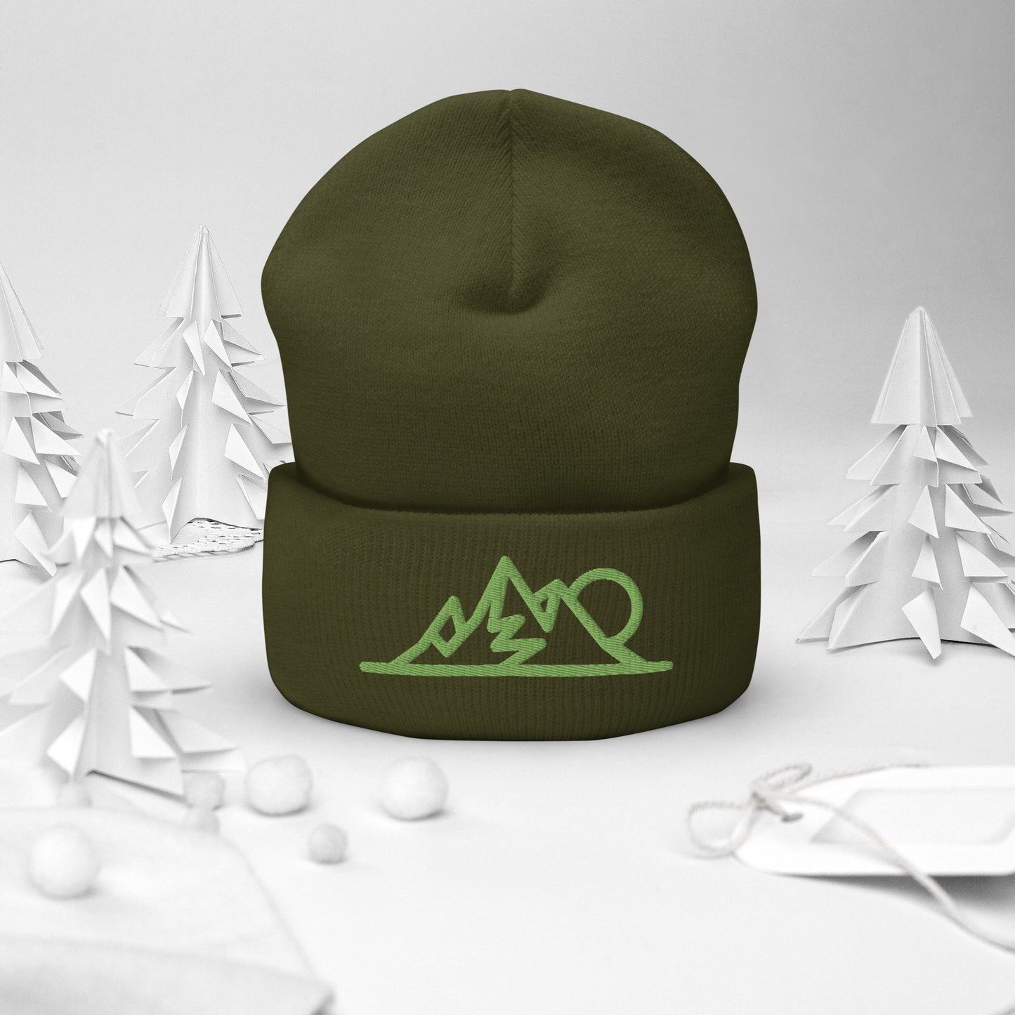 MOUNTAINS Cuffed Beanie