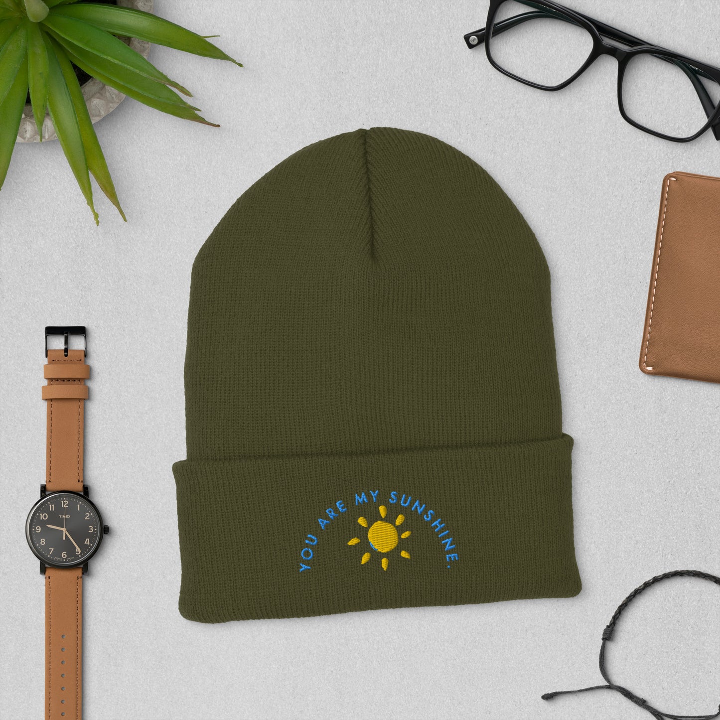 YOU ARE MY SUNSHINE Cuffed Beanie