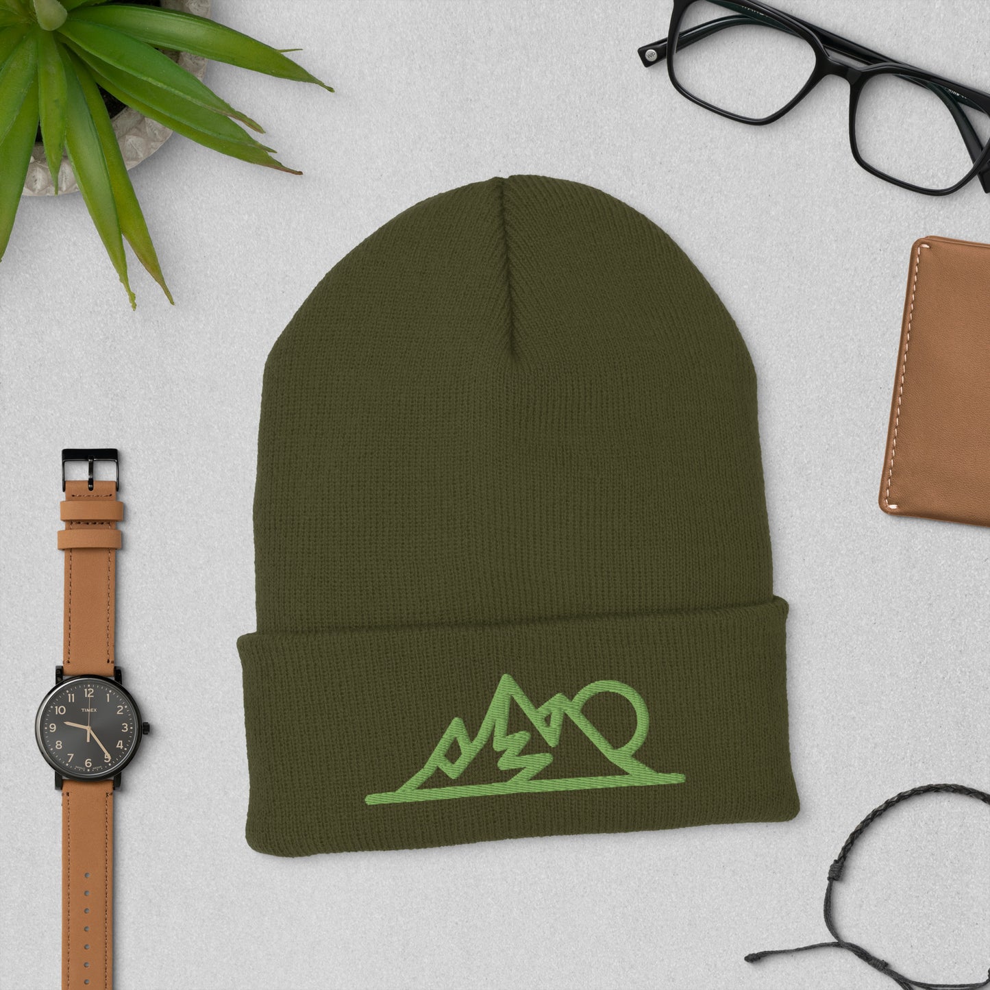 MOUNTAINS Cuffed Beanie