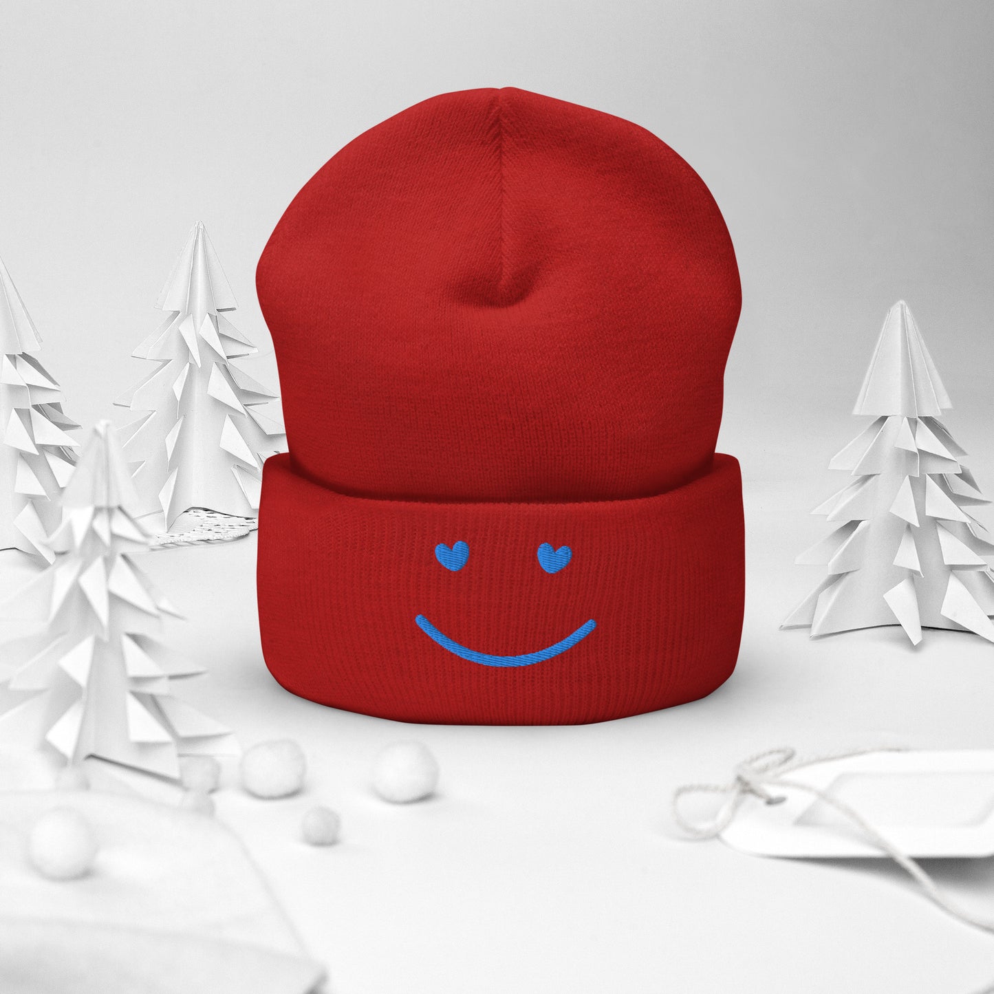 SMILE Cuffed Beanie