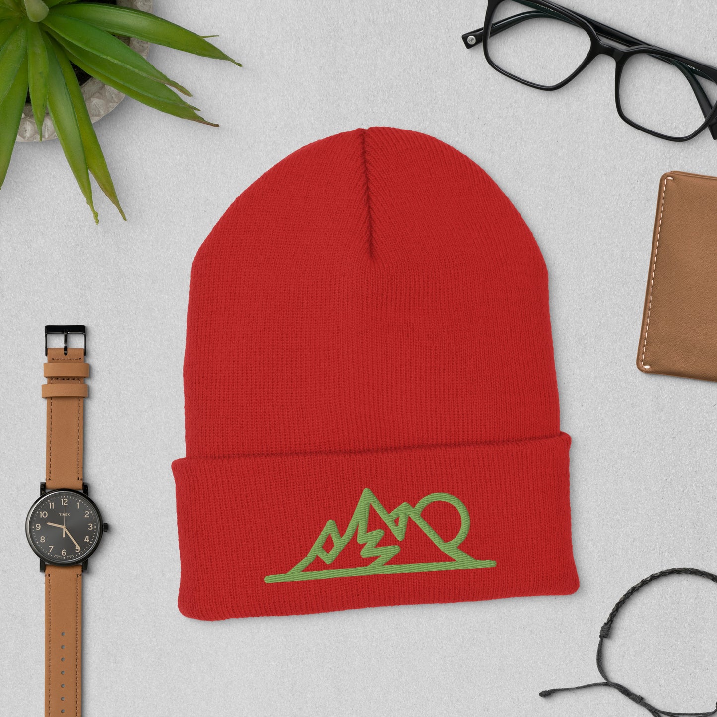 MOUNTAINS Cuffed Beanie