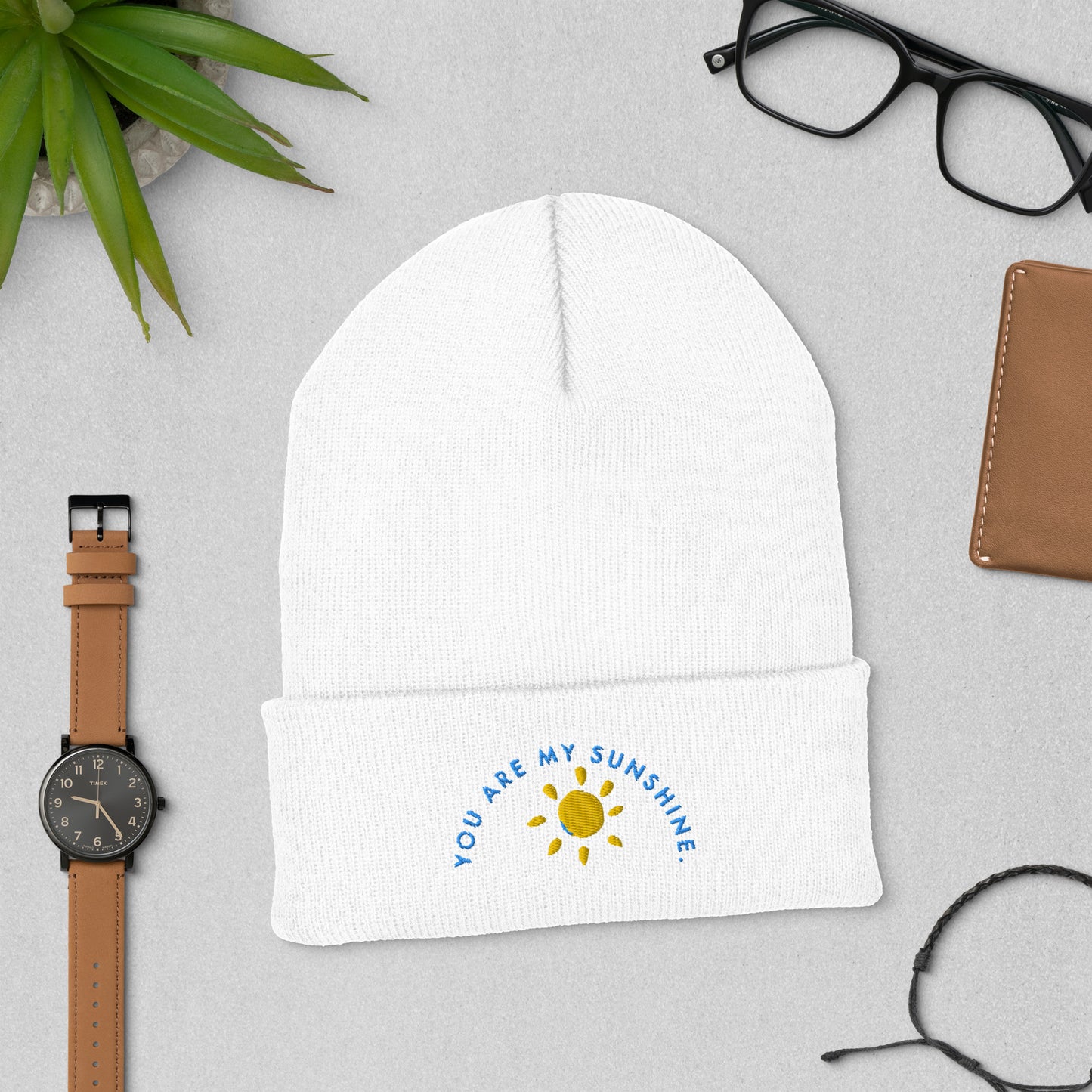 YOU ARE MY SUNSHINE Cuffed Beanie