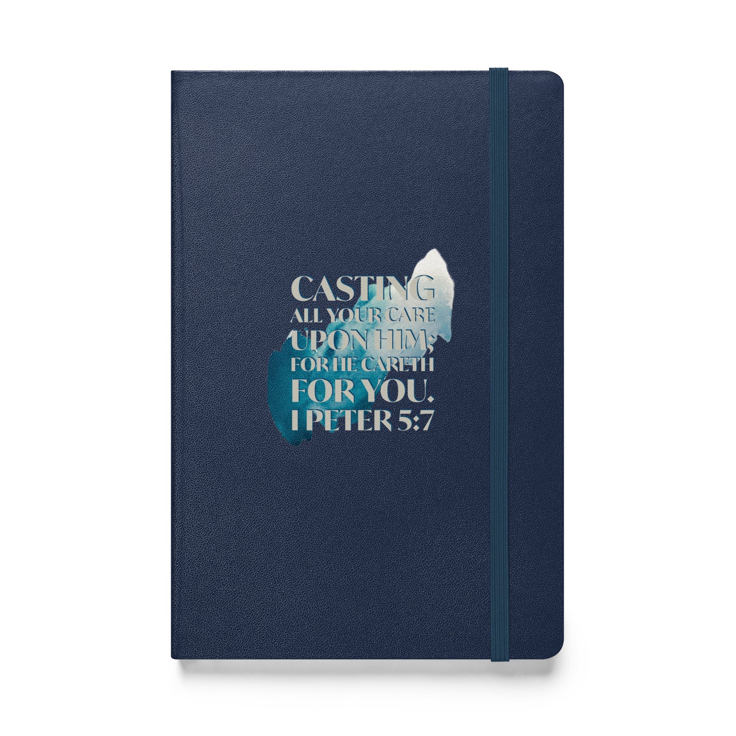 1 Peter 5:7 Hardcover bound notebook