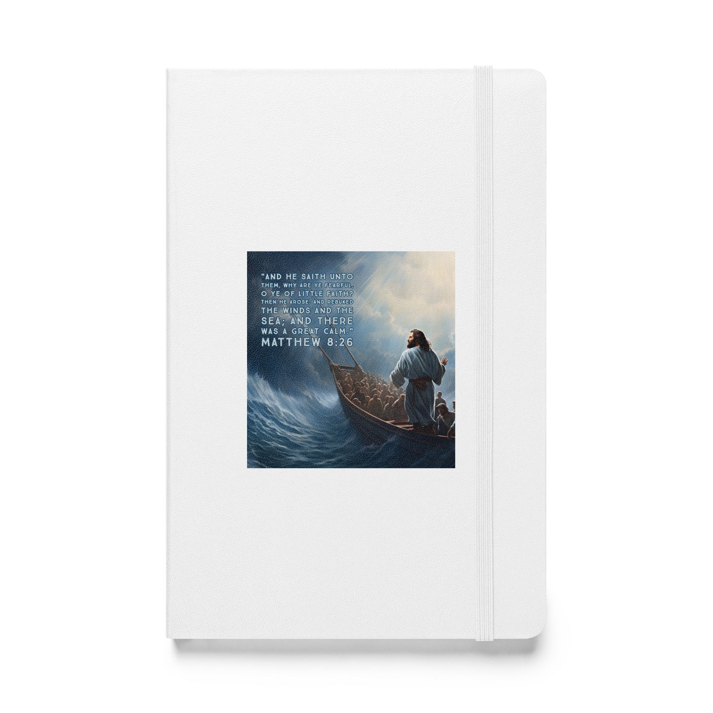 Matthew 8:26 Hardcover bound notebook