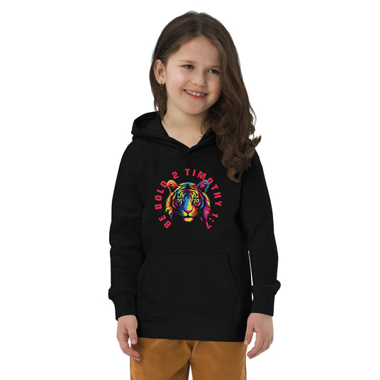 BE BOLD TIGER Kids eco hoodie