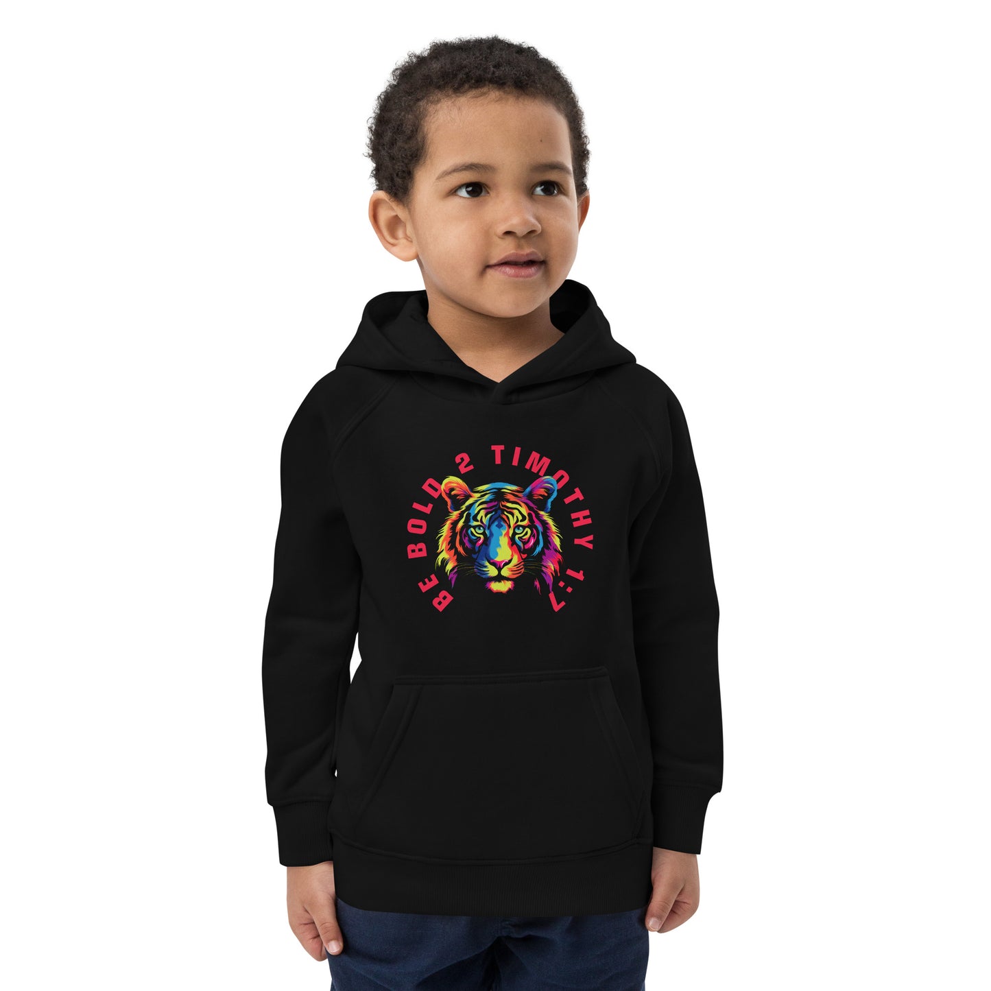 BE BOLD TIGER Kids eco hoodie