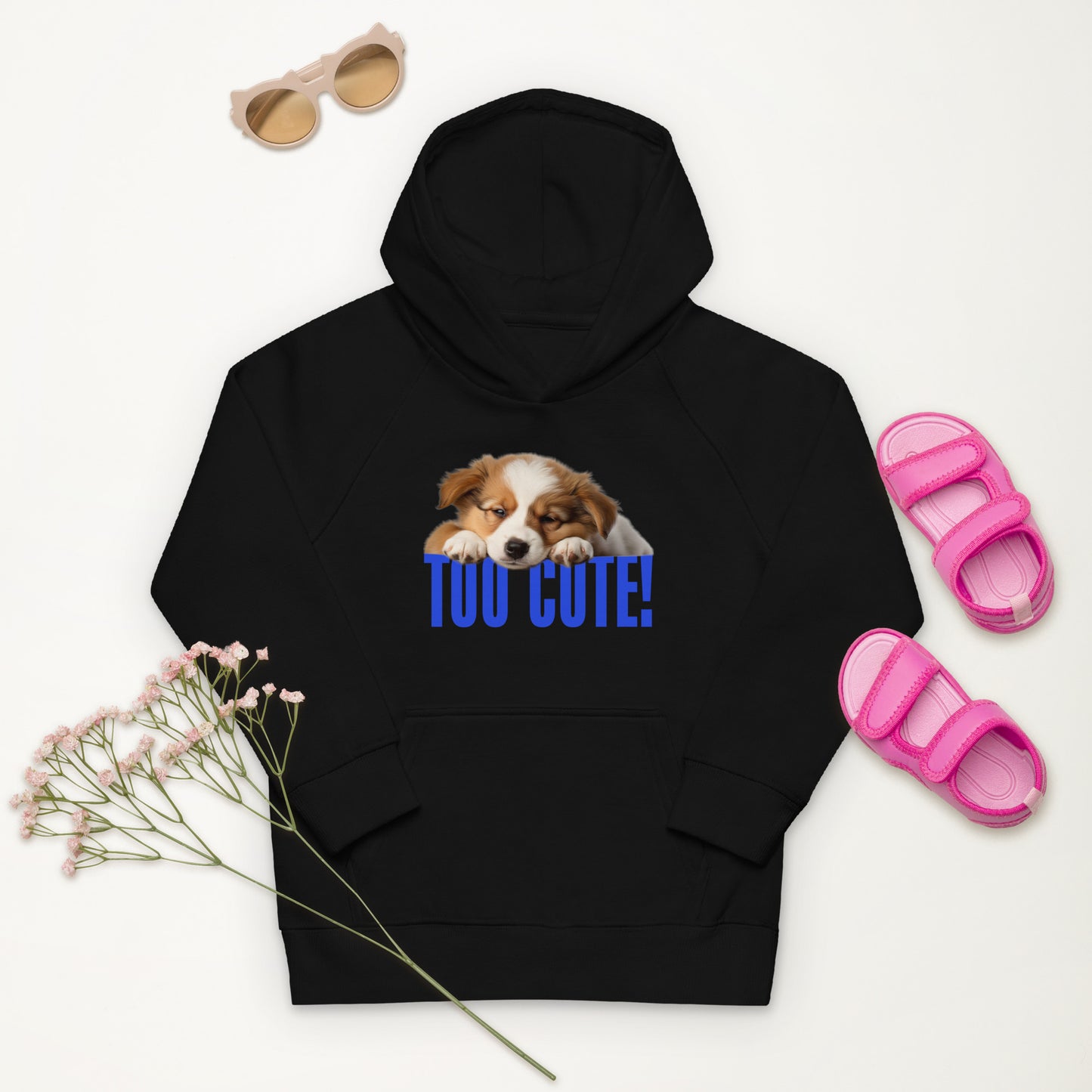 TOO CUTE Kids eco hoodie