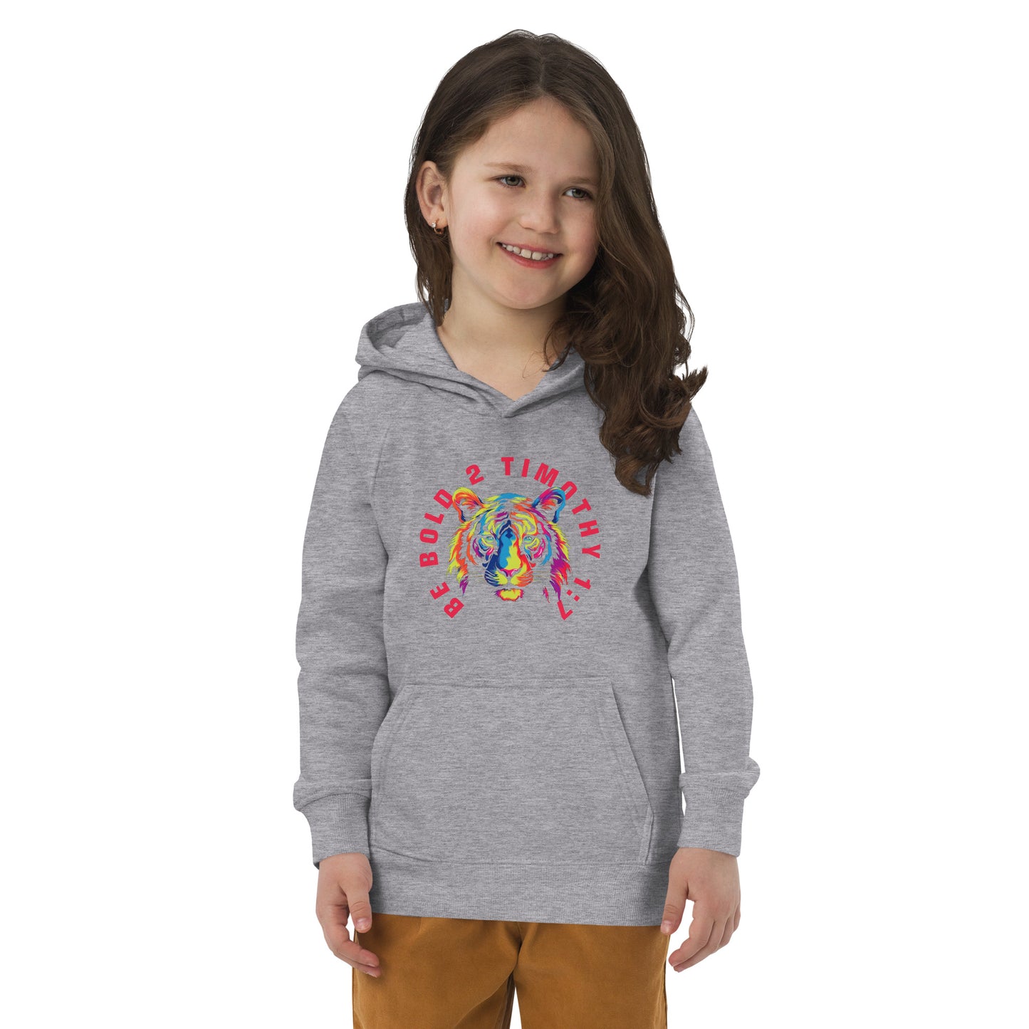 BE BOLD TIGER Kids eco hoodie