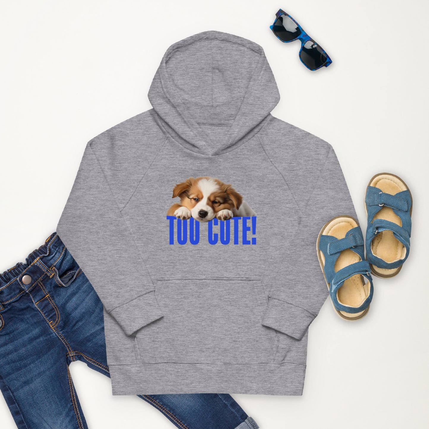 TOO CUTE Kids eco hoodie