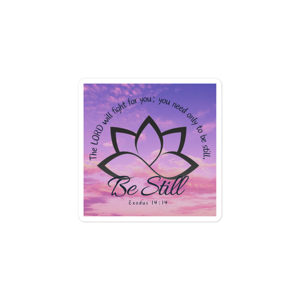 BE STILL 2 Bubble-free stickers