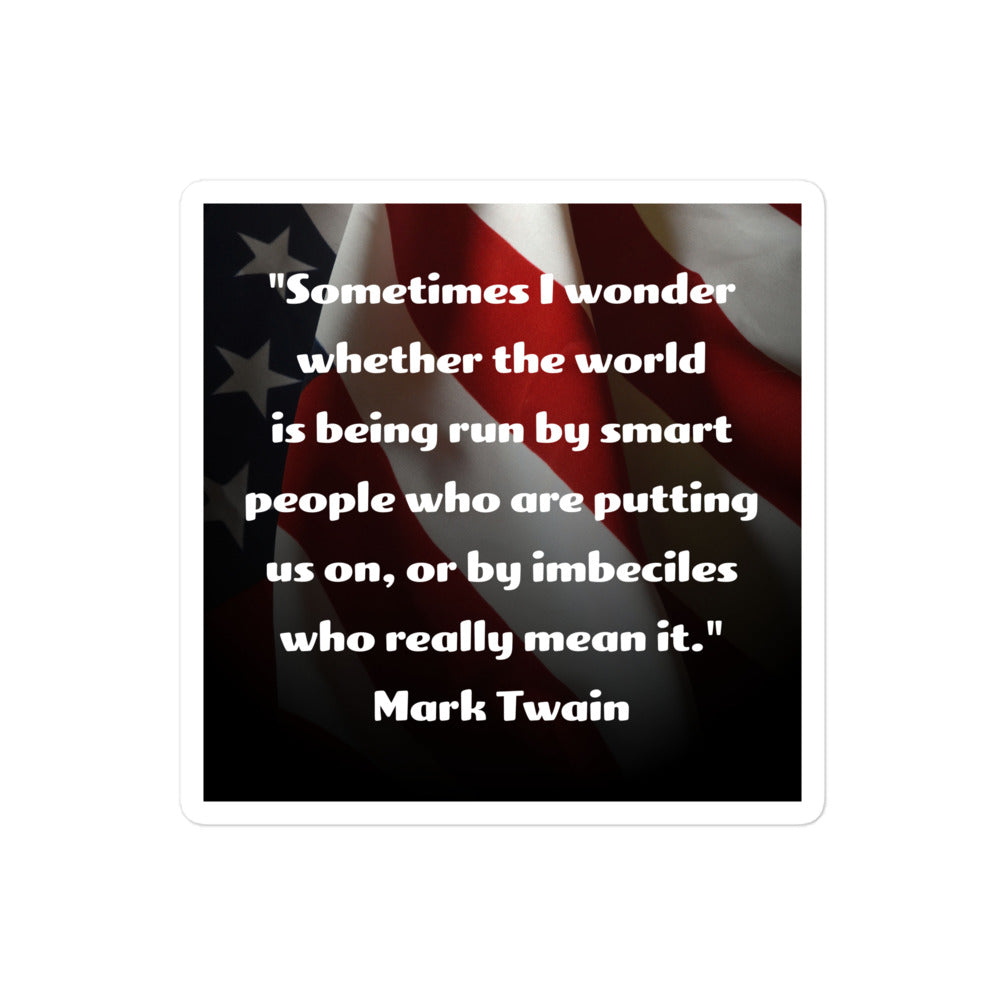 MARK TWAIN QUOTE Bubble-free stickers