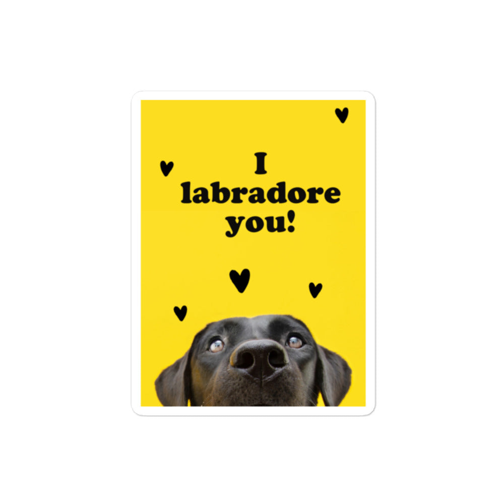 BLACK LAB CUTE Bubble-free stickers