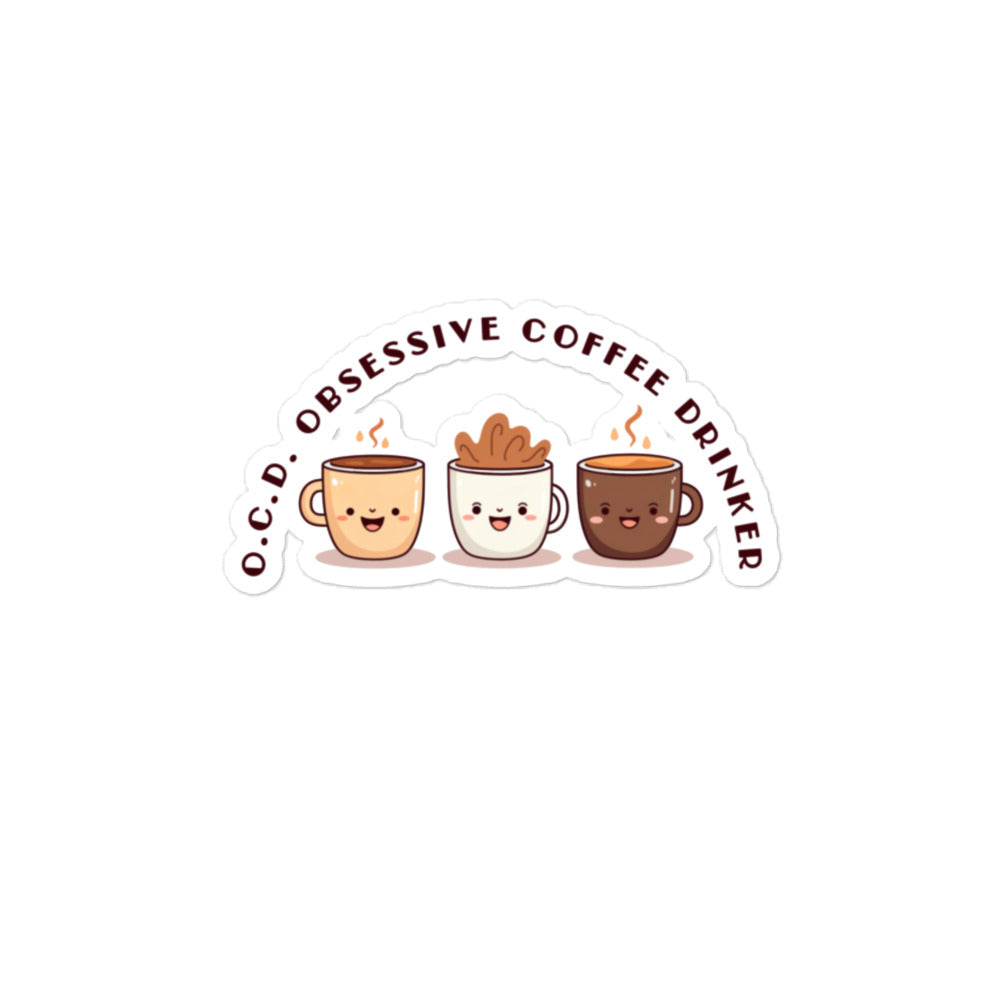 COFFEE OCD Bubble-free stickers