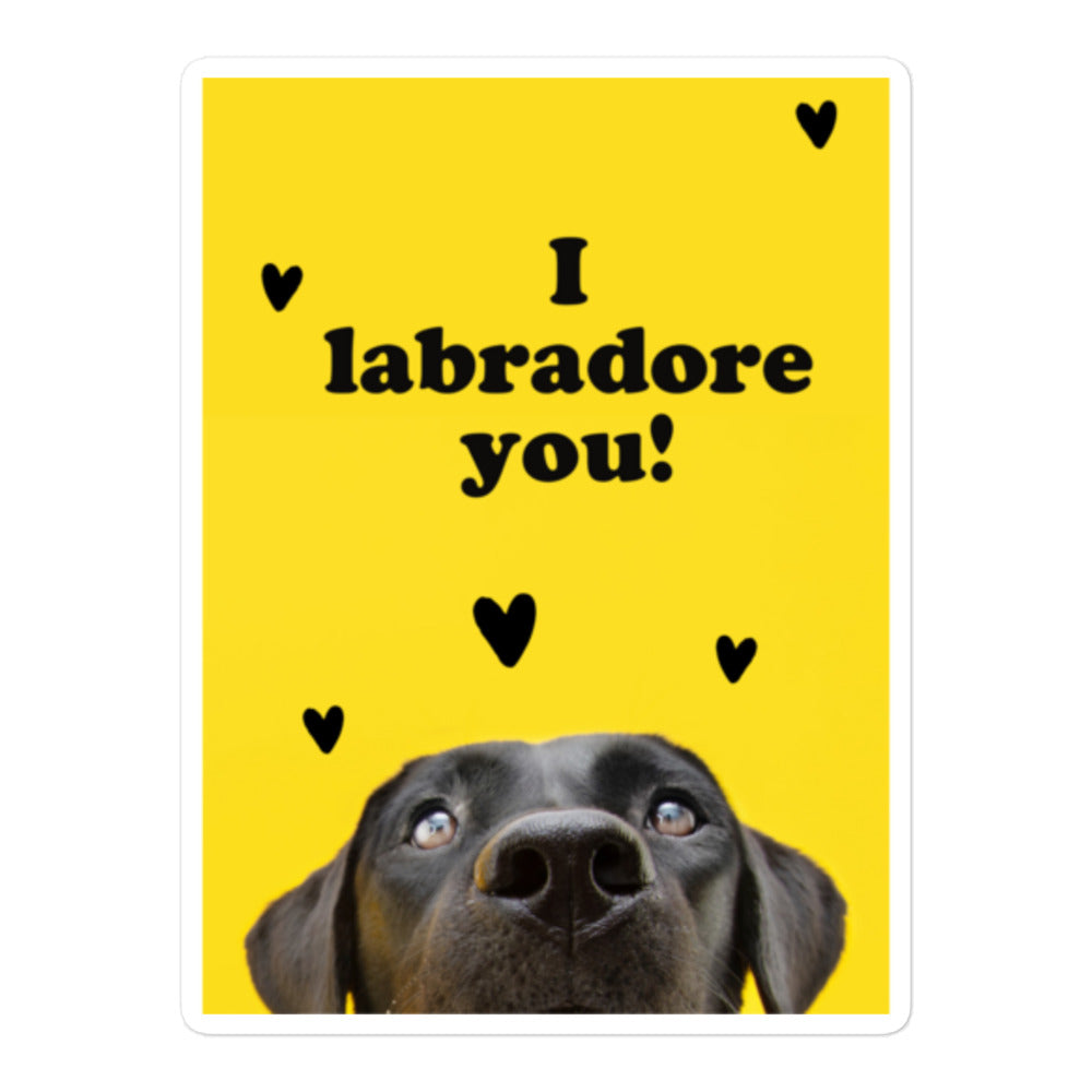 BLACK LAB CUTE Bubble-free stickers