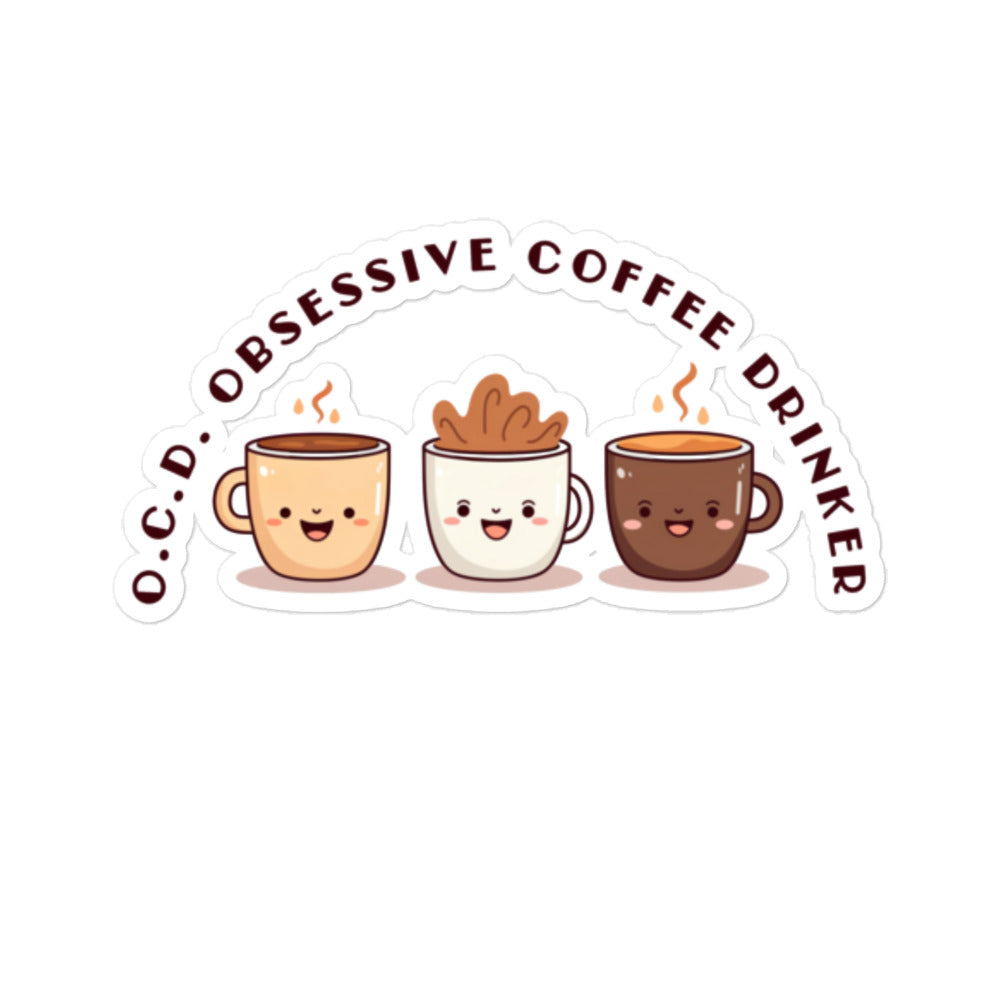 COFFEE OCD Bubble-free stickers