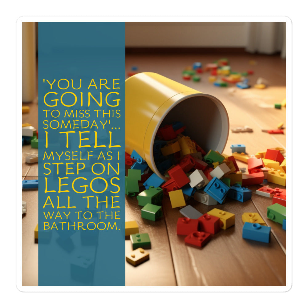 HUMOROUS LEGO PARENT Bubble-free stickers