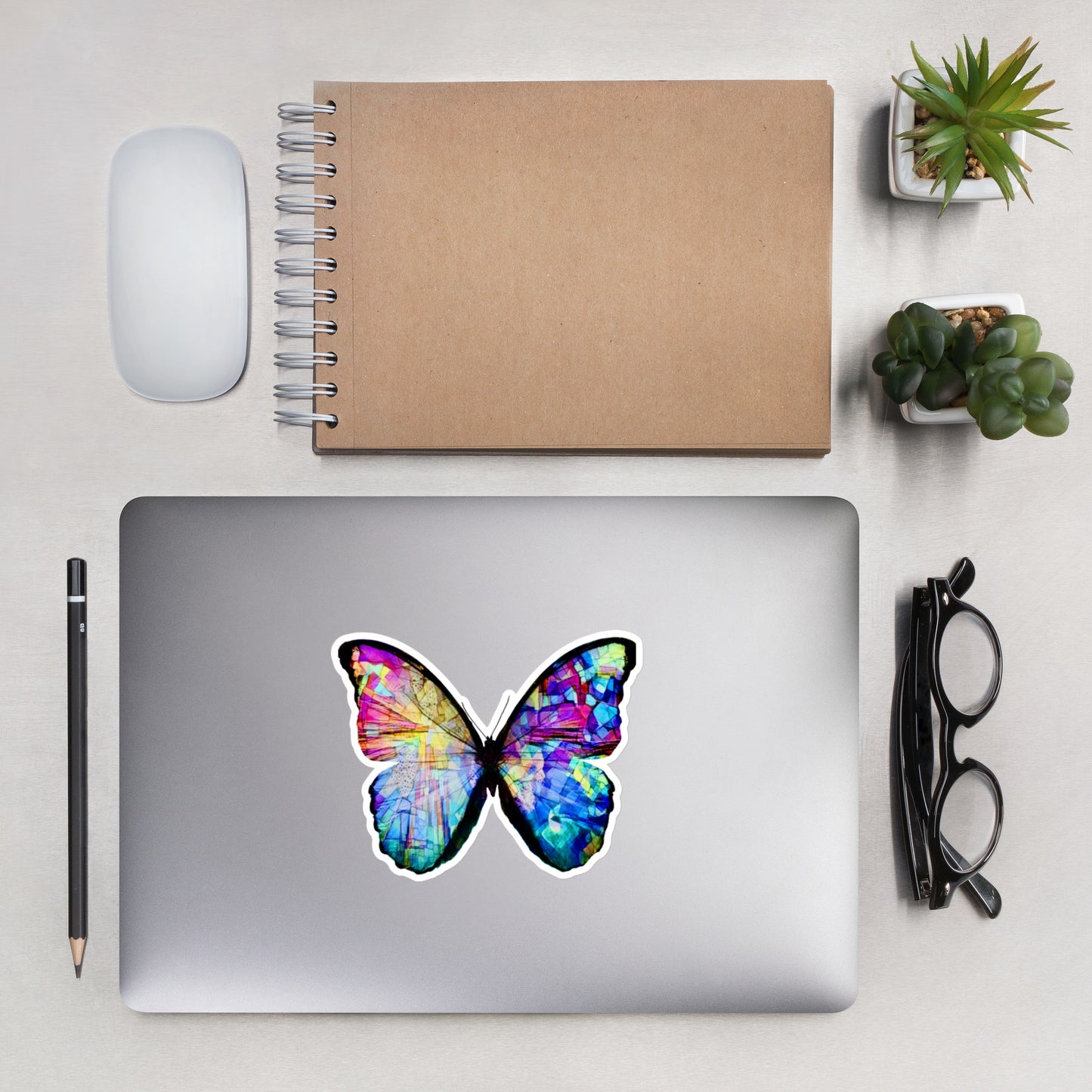 WATERCOLOR BUTTERFLY Bubble-free stickers