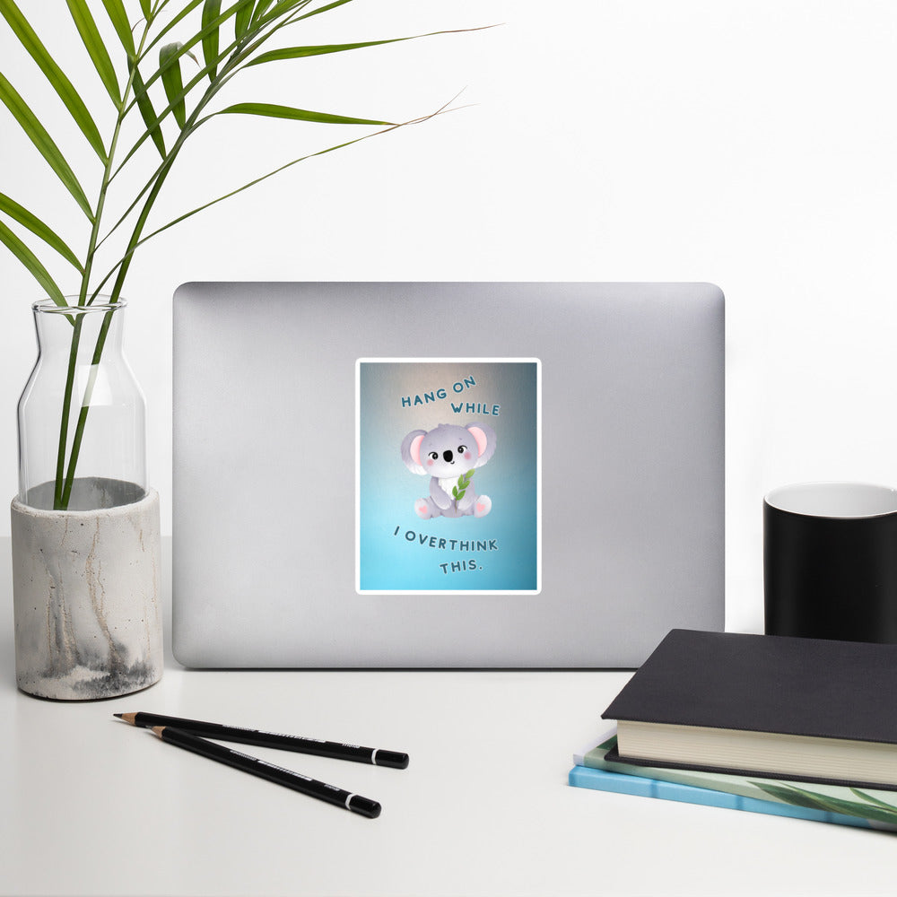 OVERTHINKING KOALA Bubble-free stickers