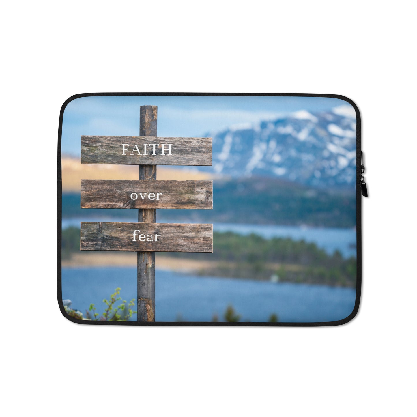 FAITH OVER FEAR Laptop Sleeve