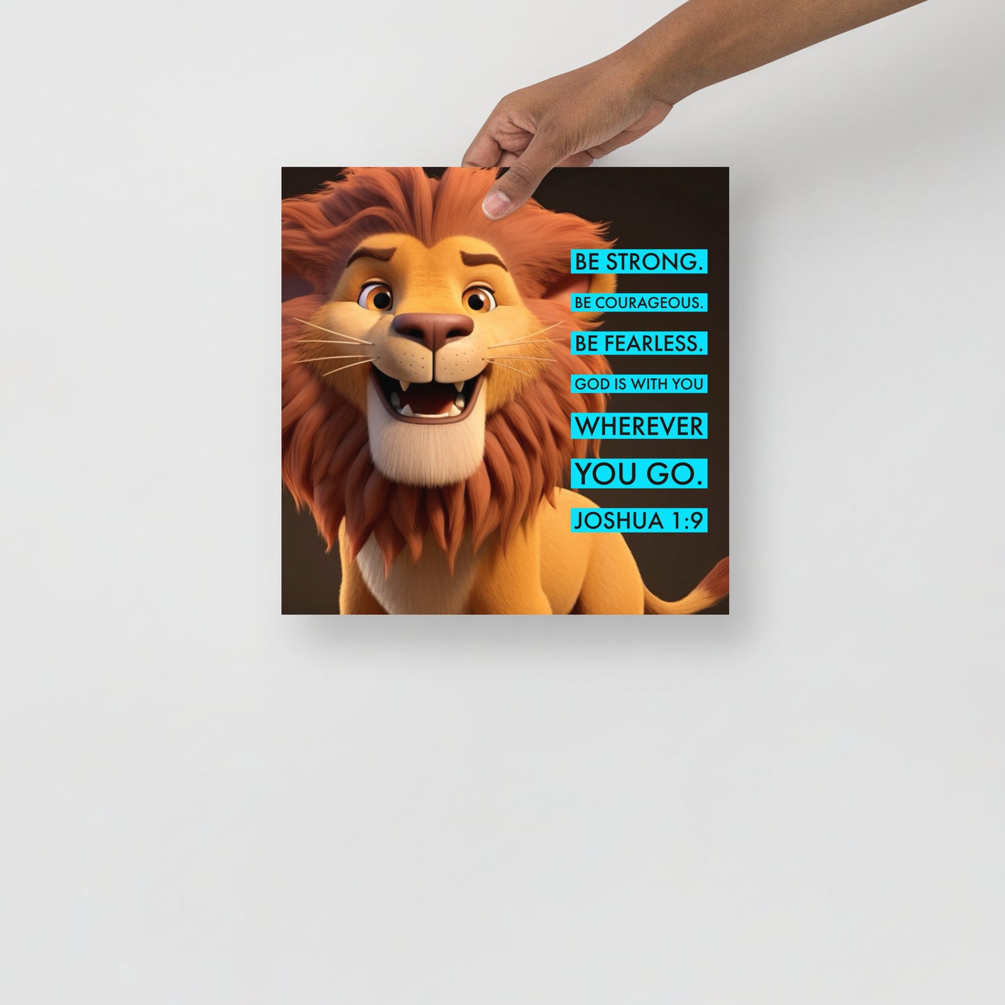 Joshua 1:8 Photo paper poster