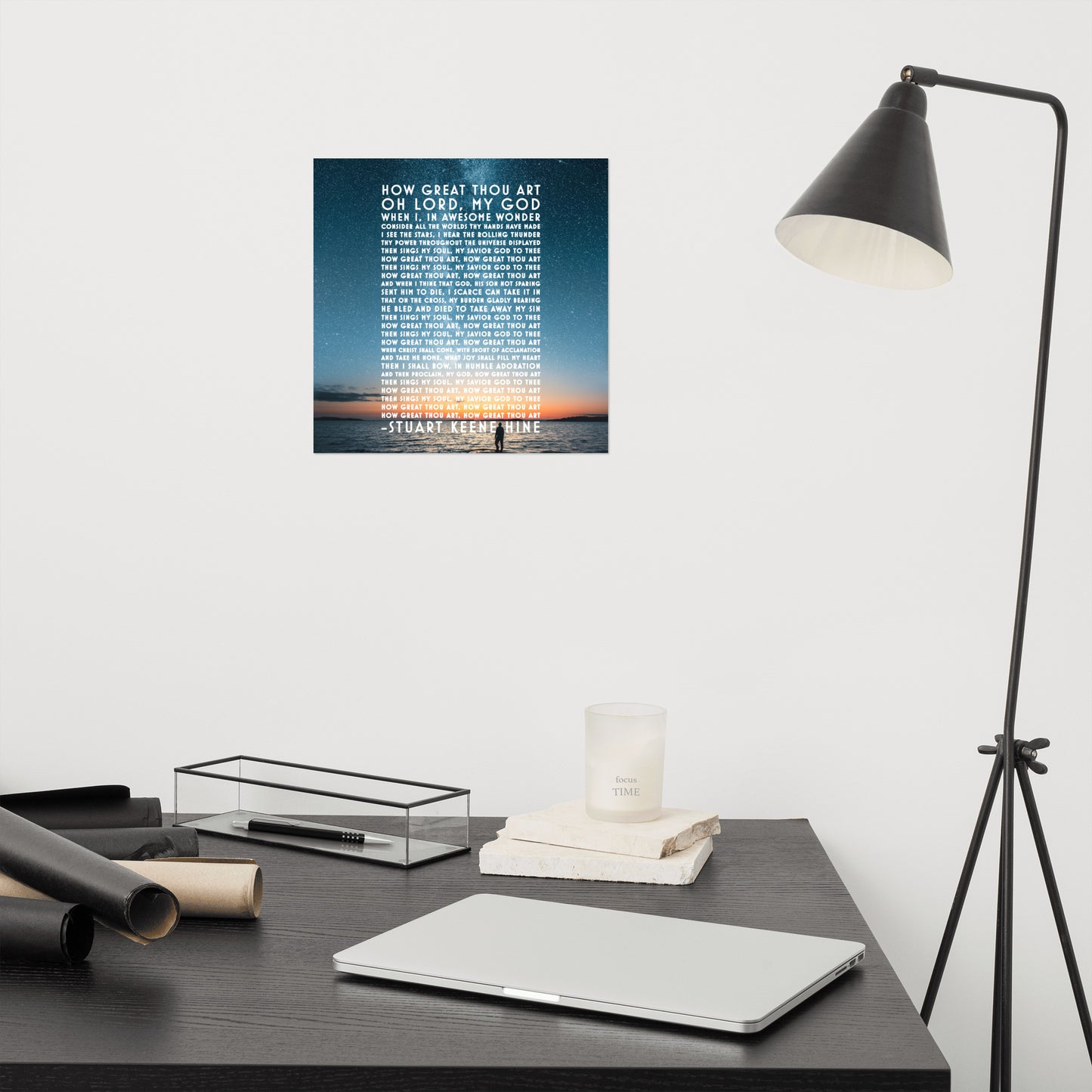 HOW GREAT THOU ART LYRICS Photo paper poster