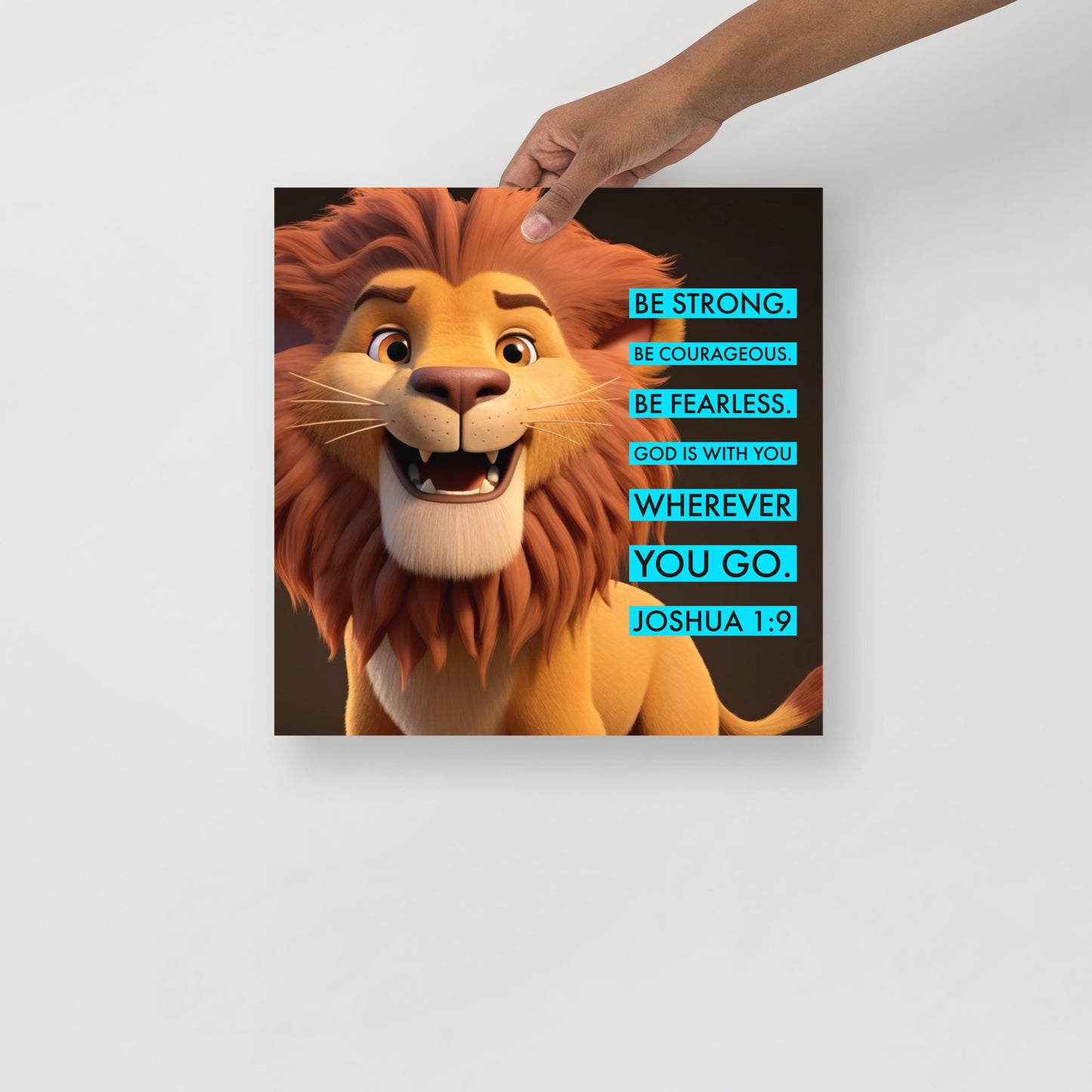 Joshua 1:8 Photo paper poster