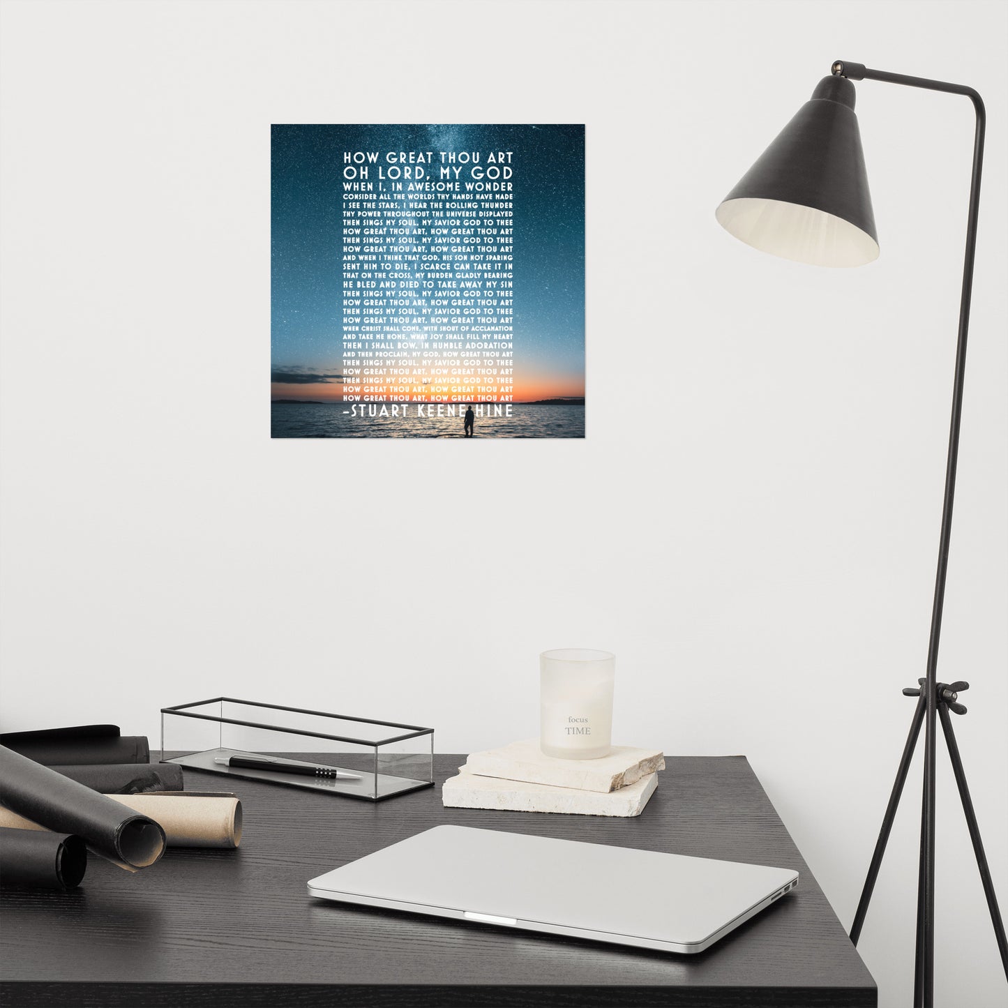 HOW GREAT THOU ART LYRICS Photo paper poster