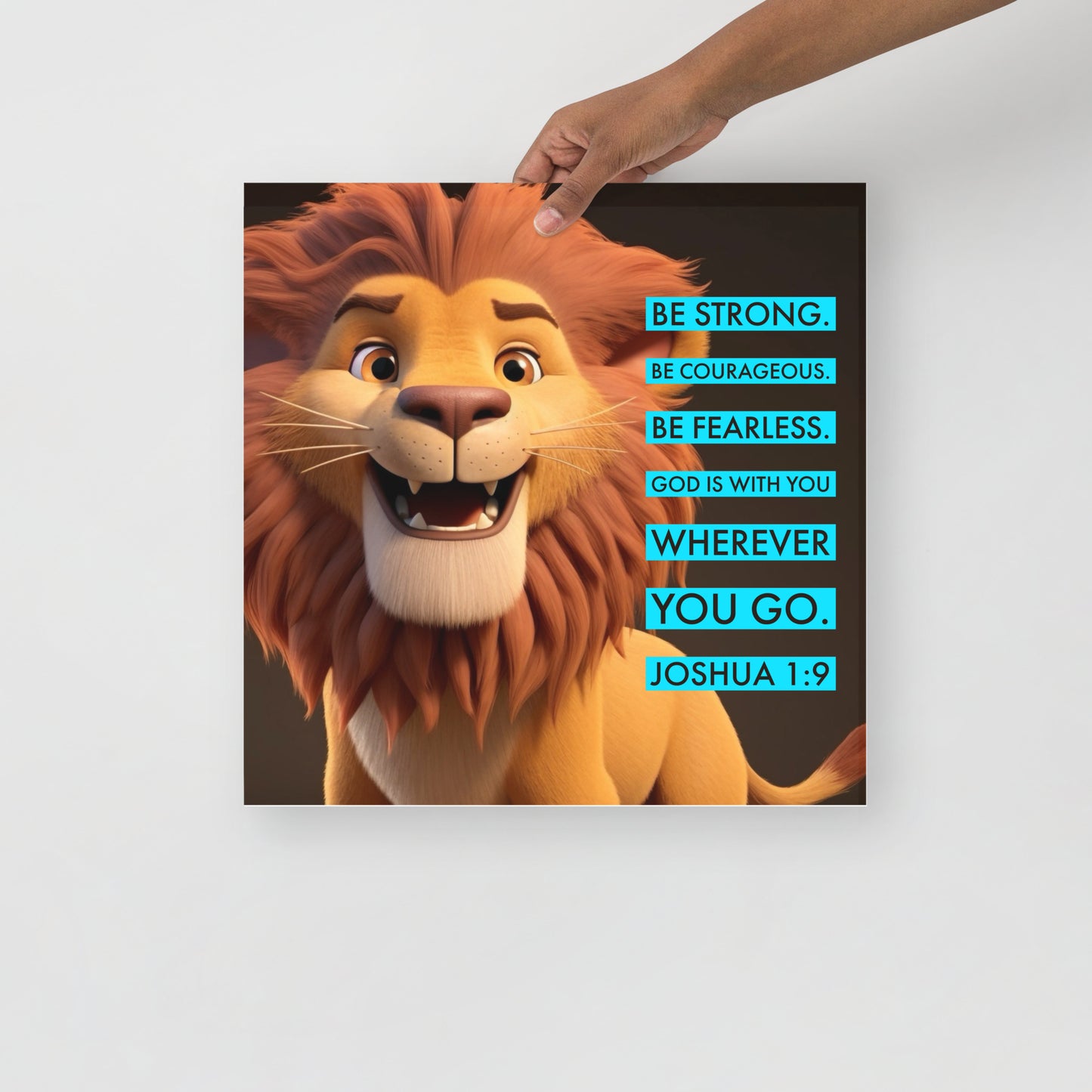 Joshua 1:8 Photo paper poster