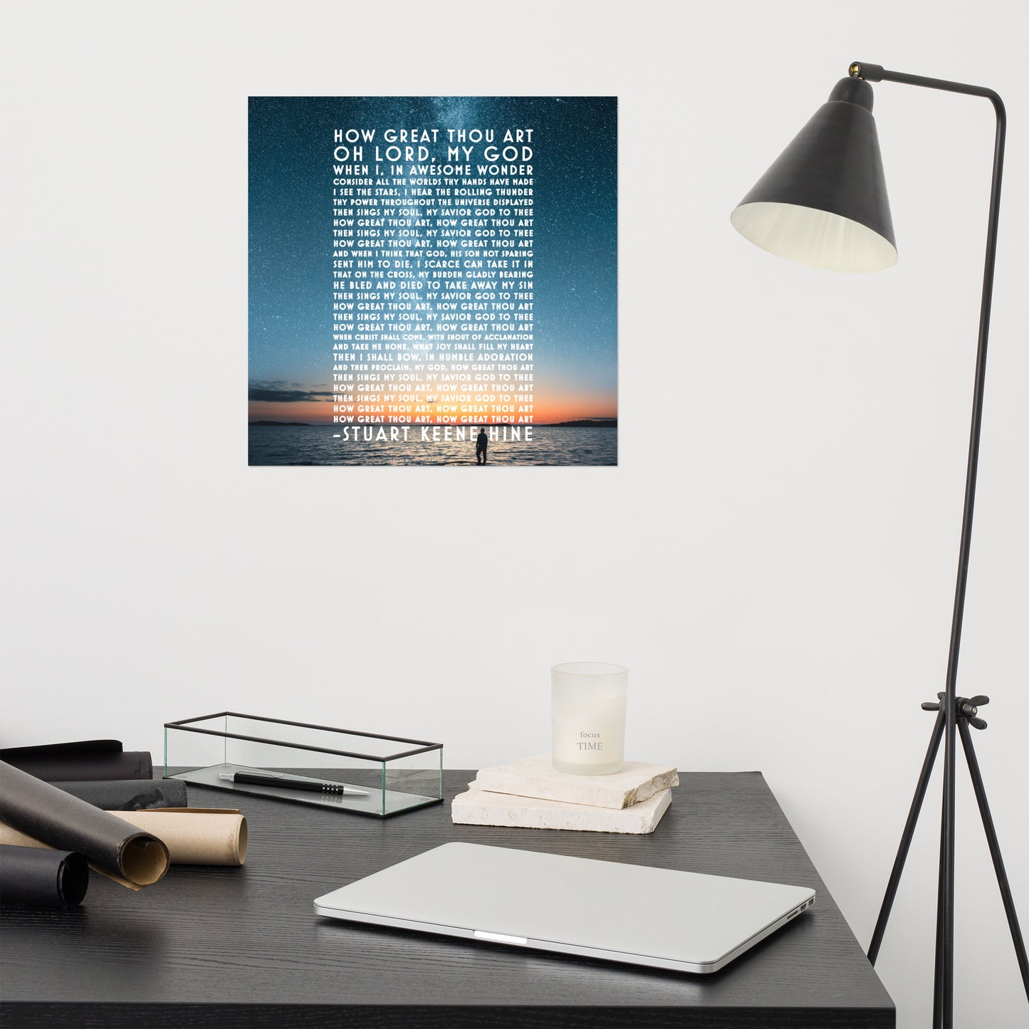 HOW GREAT THOU ART LYRICS Photo paper poster