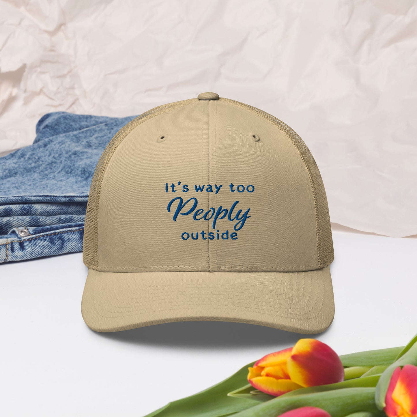 TOO PEOPLY OUT Trucker Cap