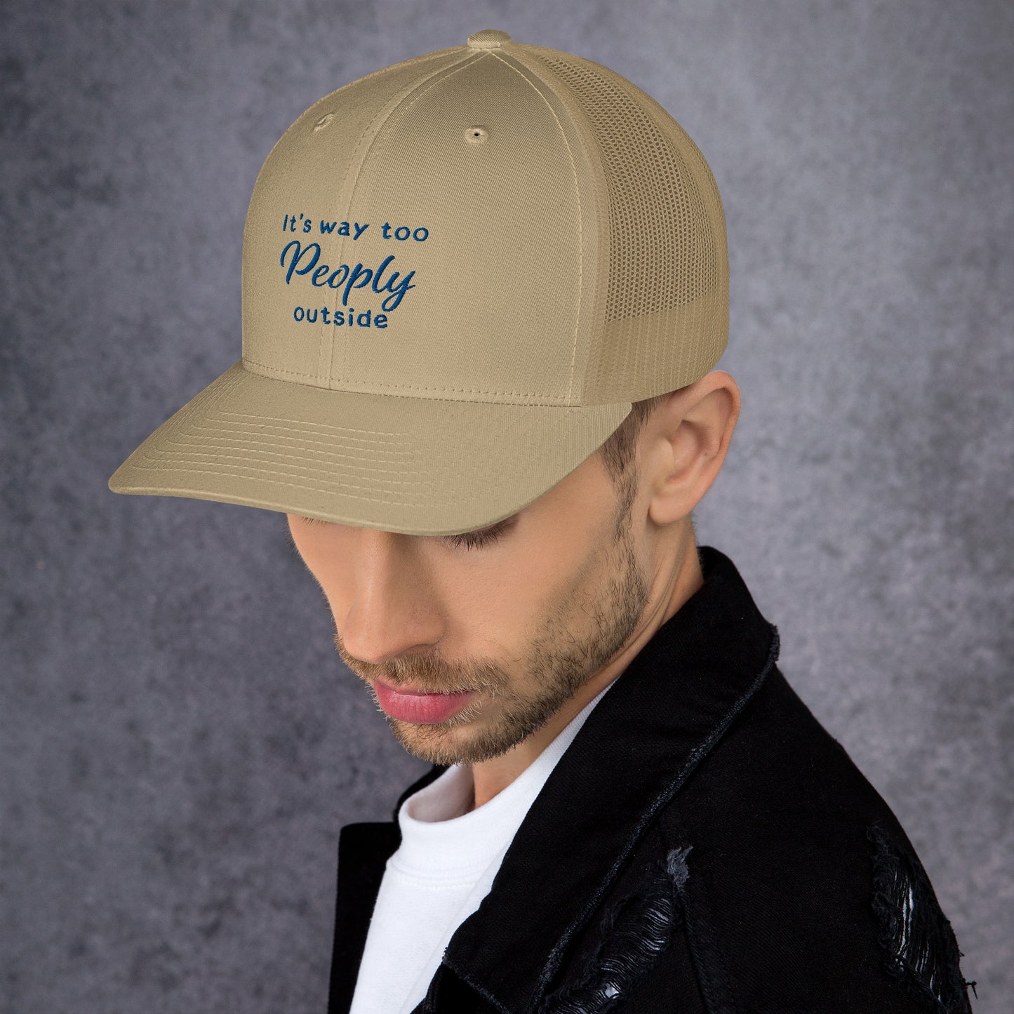 TOO PEOPLY OUT Trucker Cap