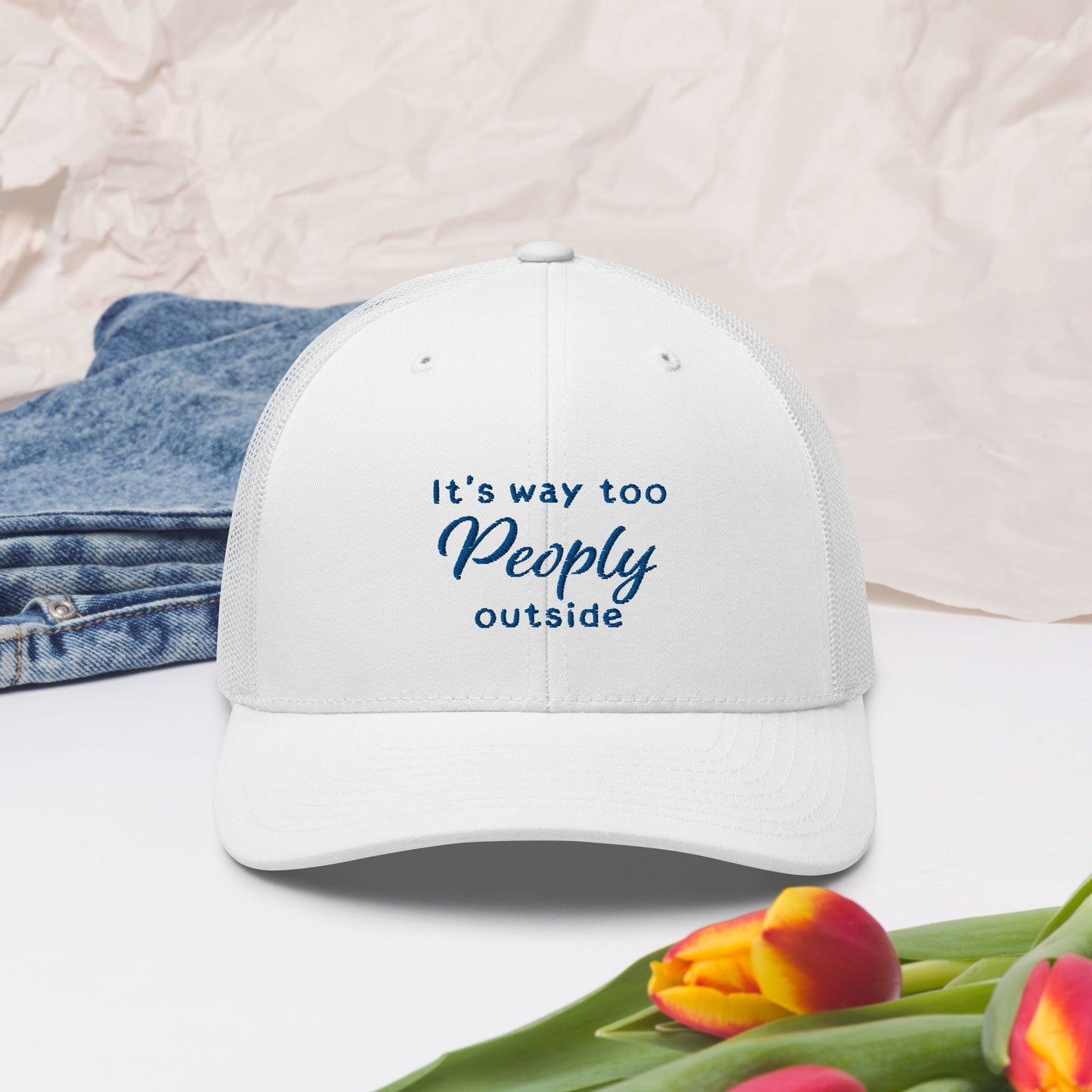 TOO PEOPLY OUT Trucker Cap