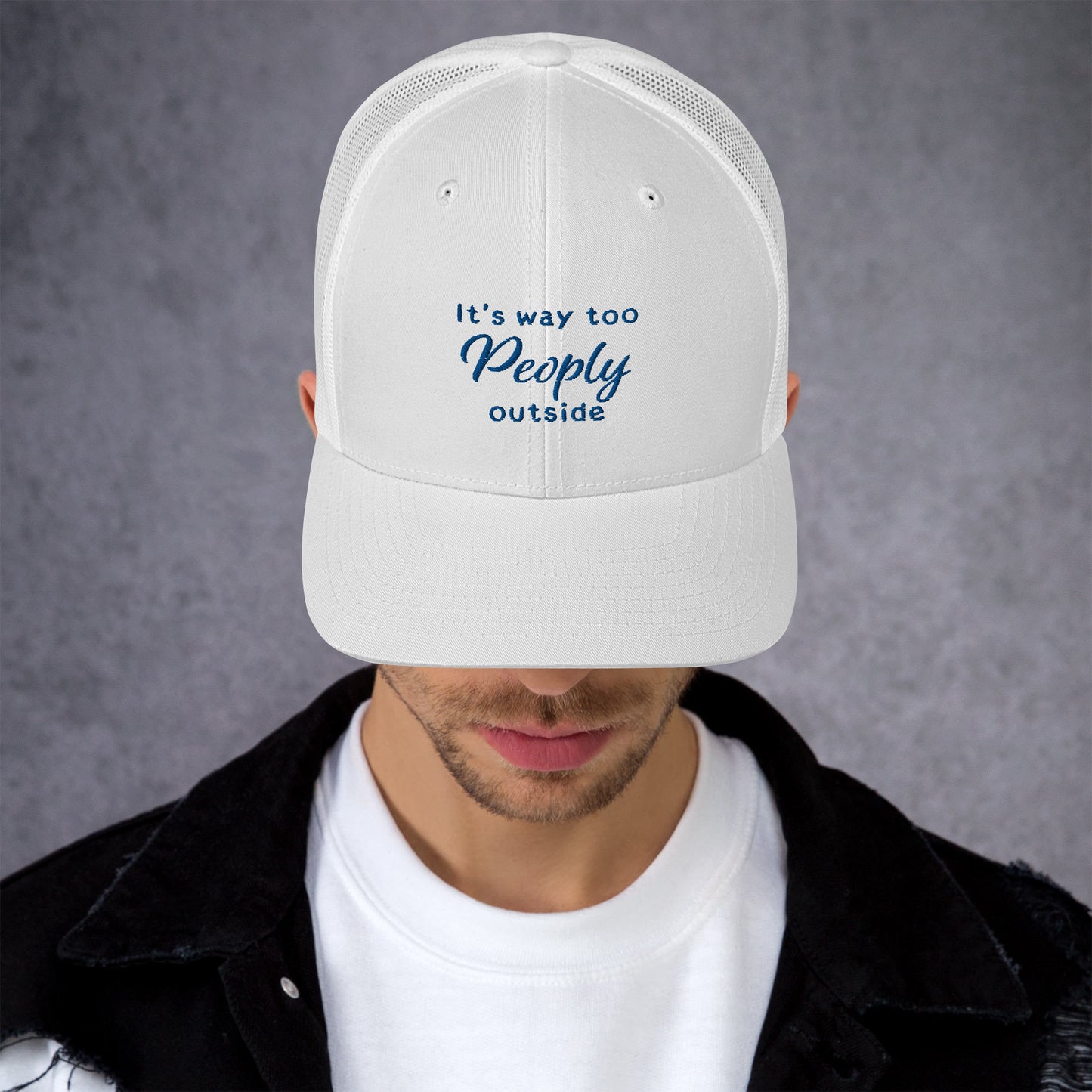 TOO PEOPLY OUT Trucker Cap