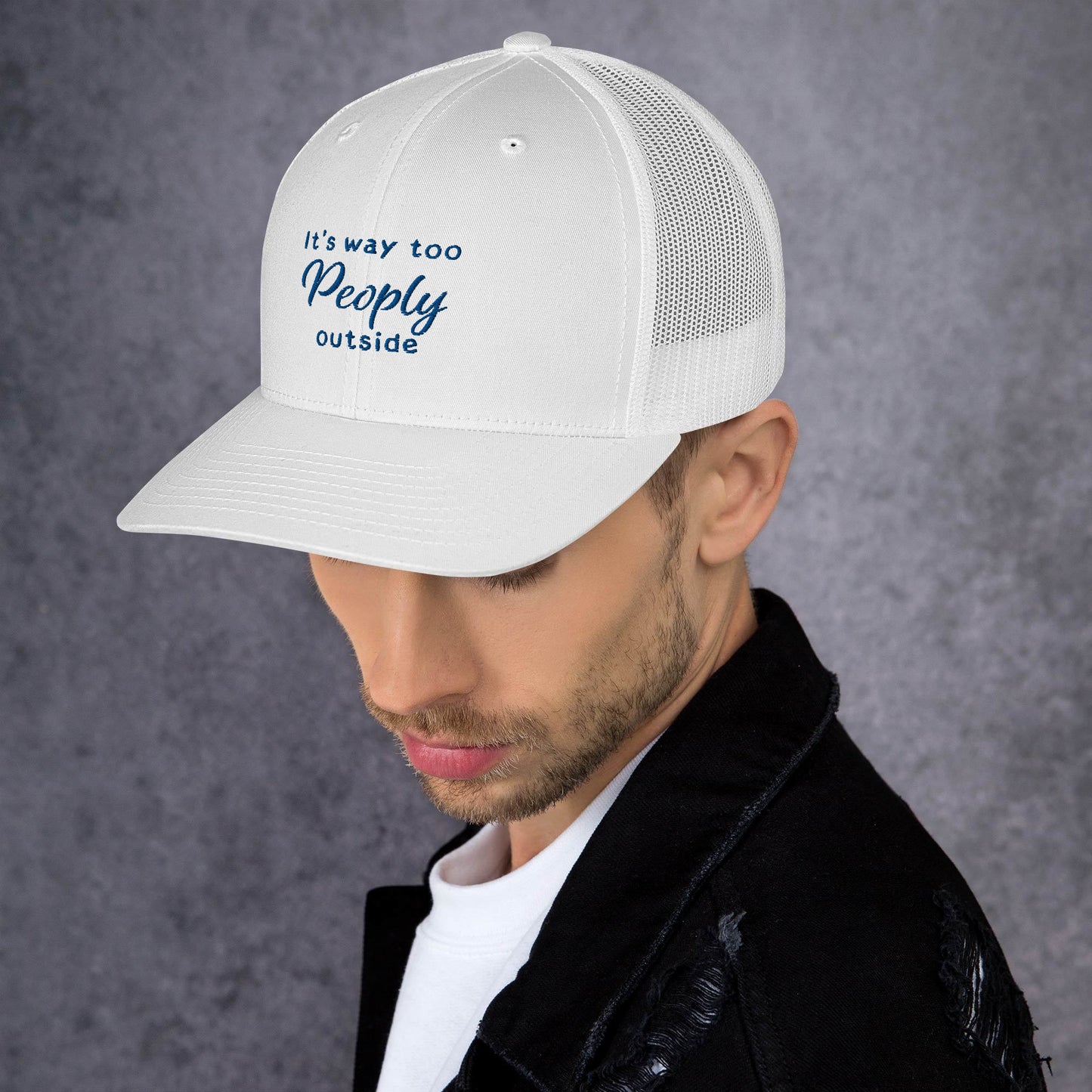 TOO PEOPLY OUT Trucker Cap