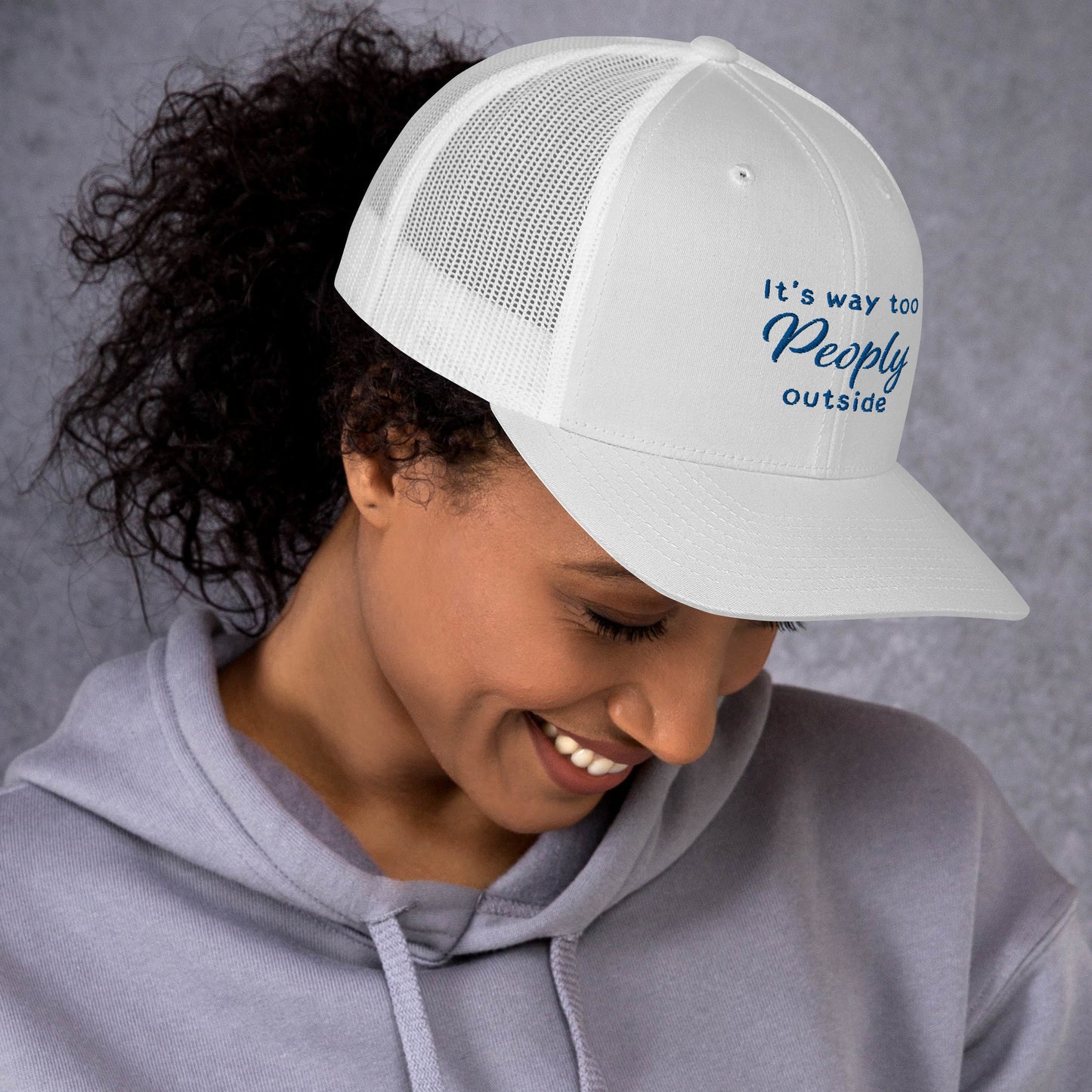 TOO PEOPLY OUT Trucker Cap