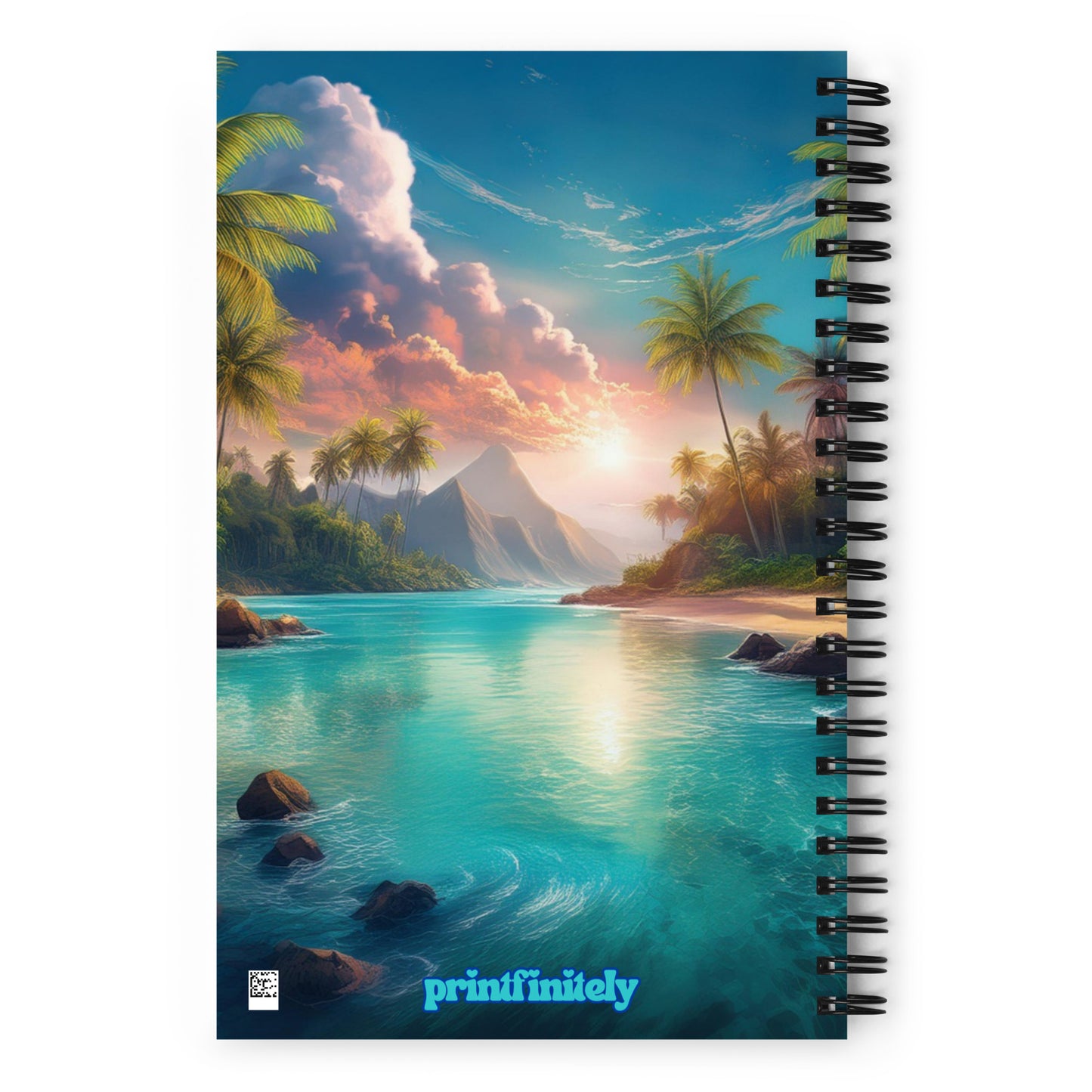 TROPICAL GRATITUDE Spiral notebook