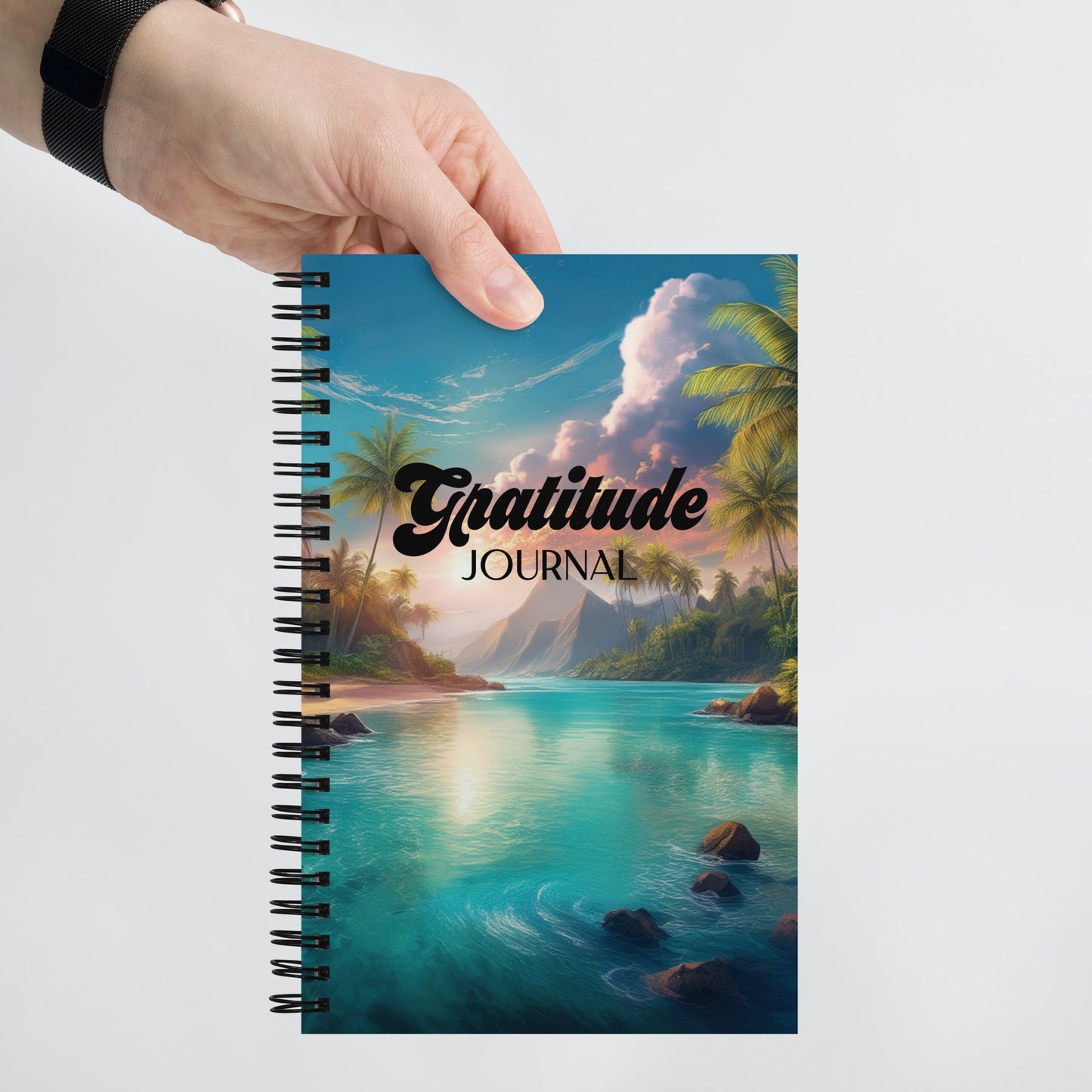 TROPICAL GRATITUDE Spiral notebook