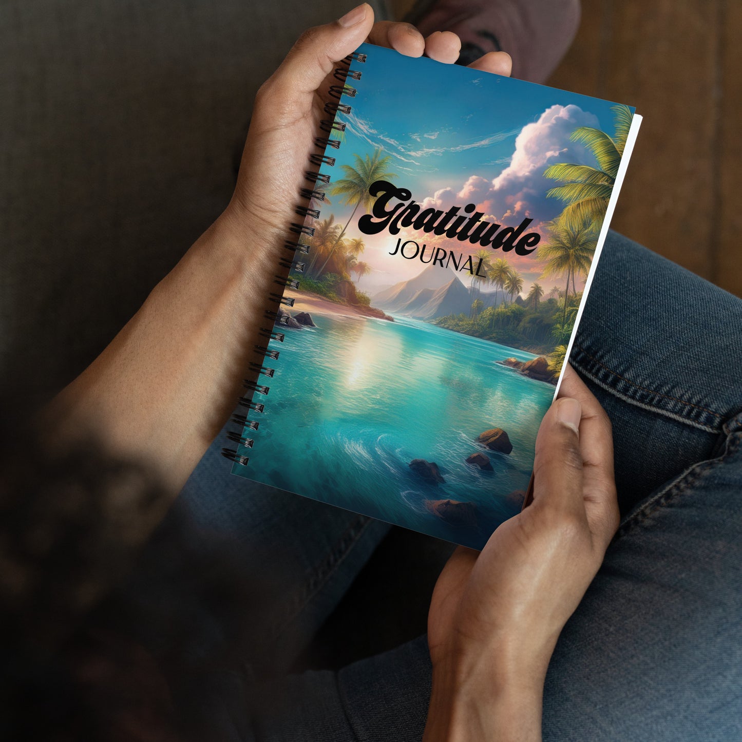 TROPICAL GRATITUDE Spiral notebook