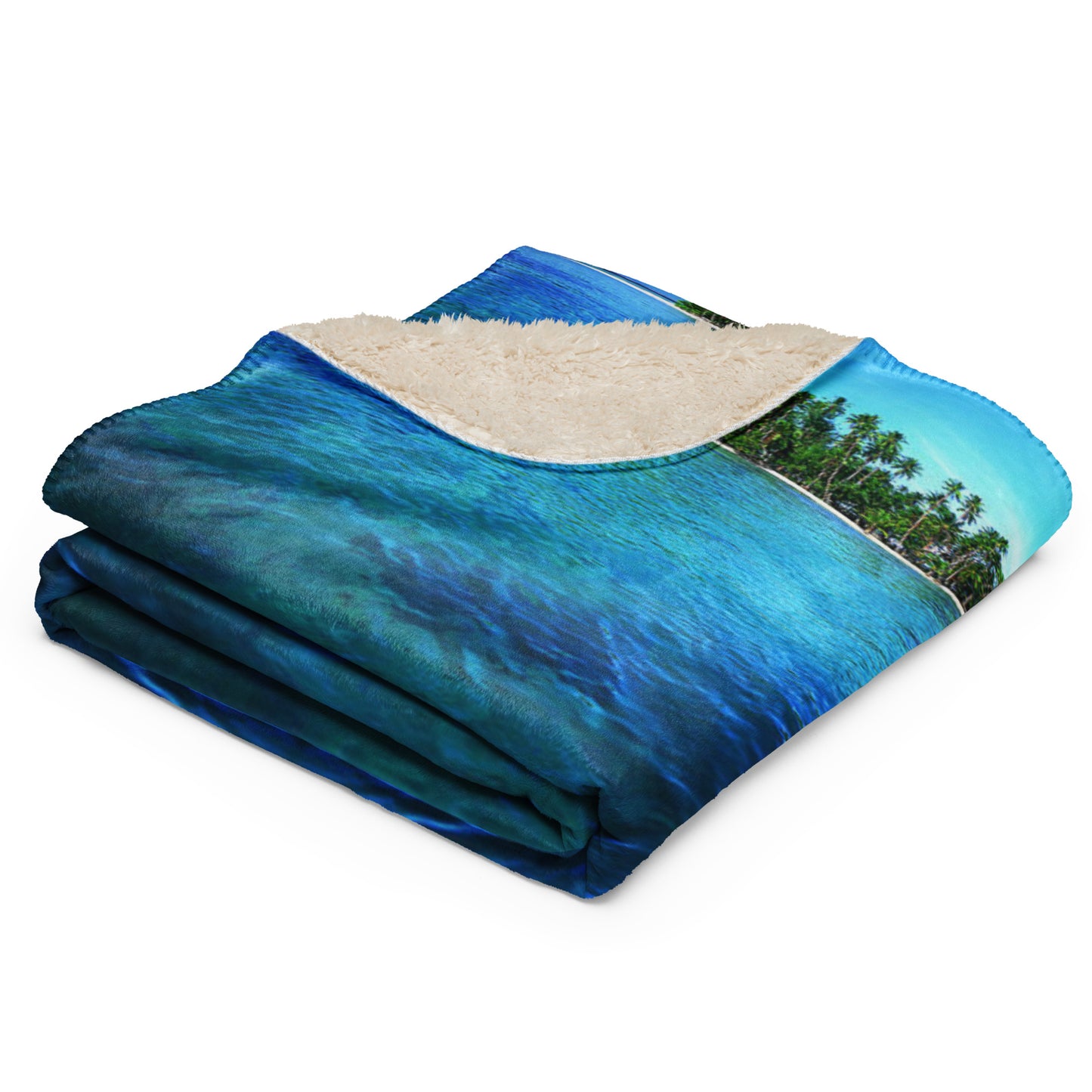 PRIVATE ISLAND Sherpa blanket