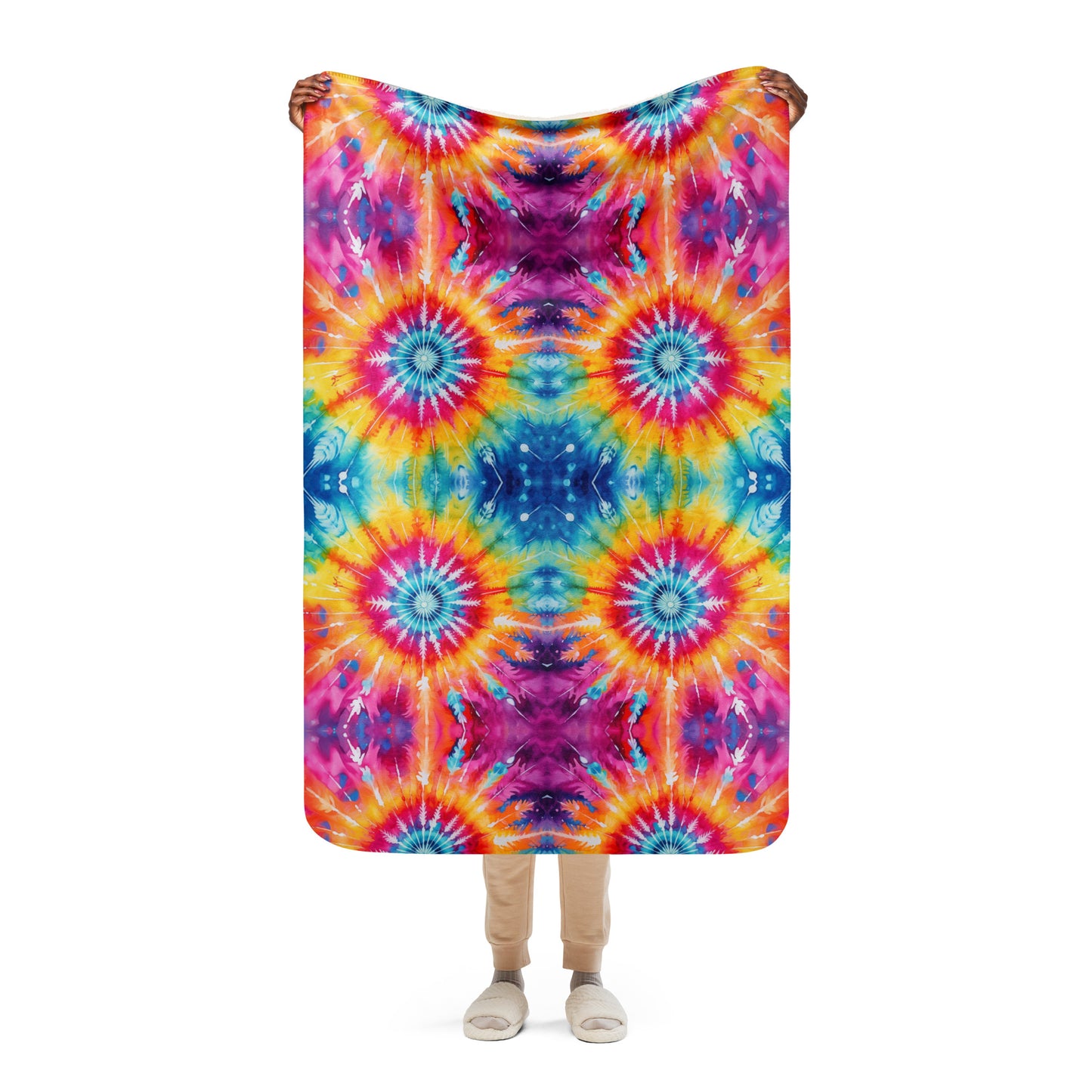 SO COOL TIE DYE Sherpa blanket