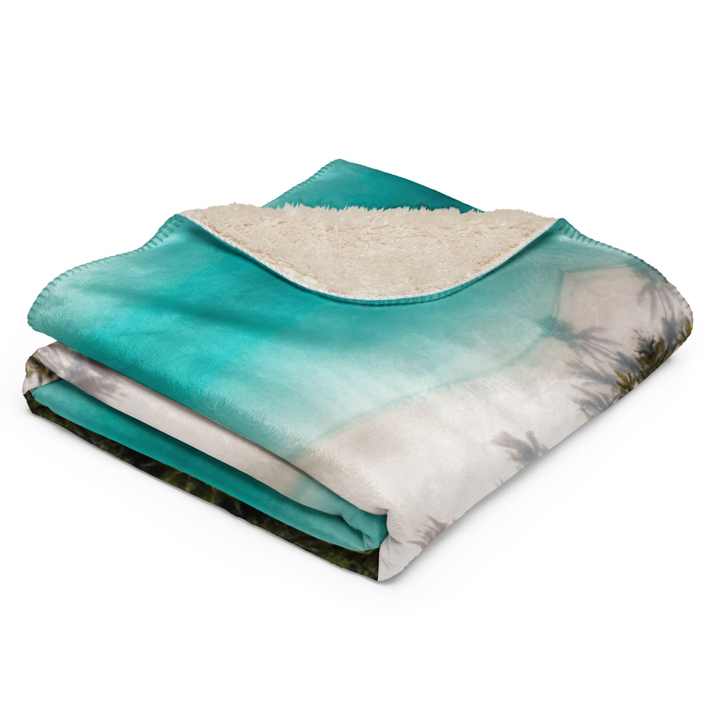 MIRRORED BEACHES Sherpa blanket