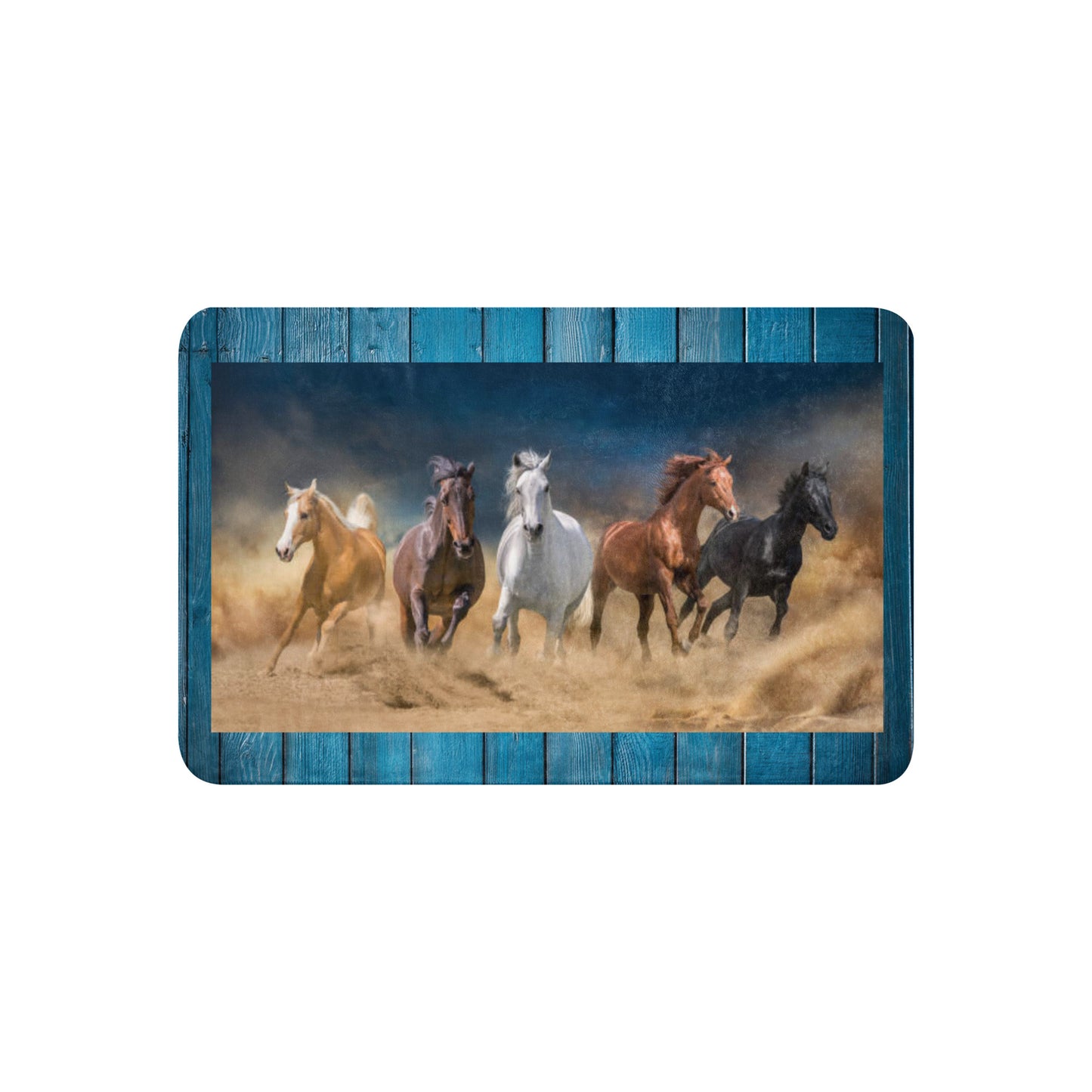 WESTERN HORSES Sherpa blanket