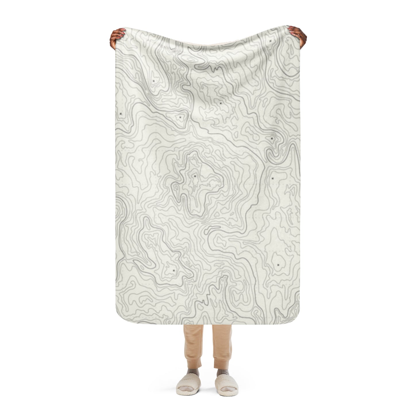 COOL GEOLOGICAL LINES Sherpa blanket